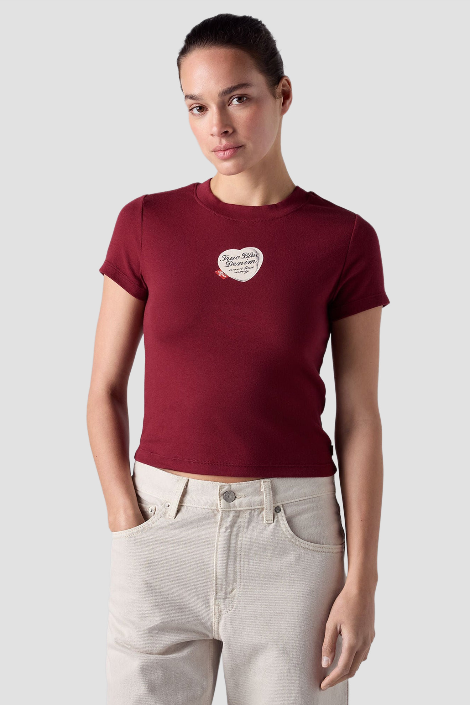 Женская бордовая футболка Levi’s® 008CH;0015