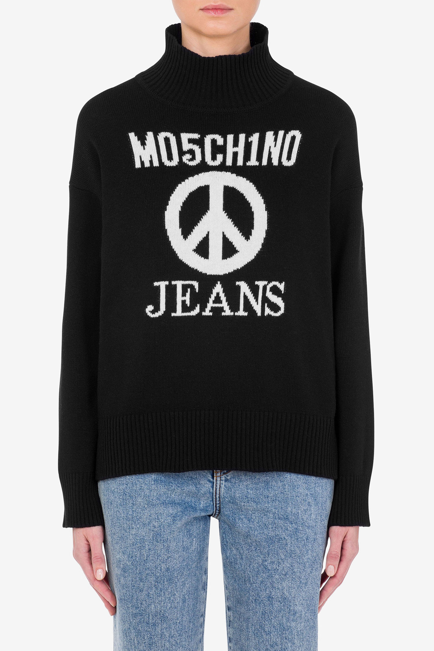 Женский черный свитер Moschino J0901.8707;1555