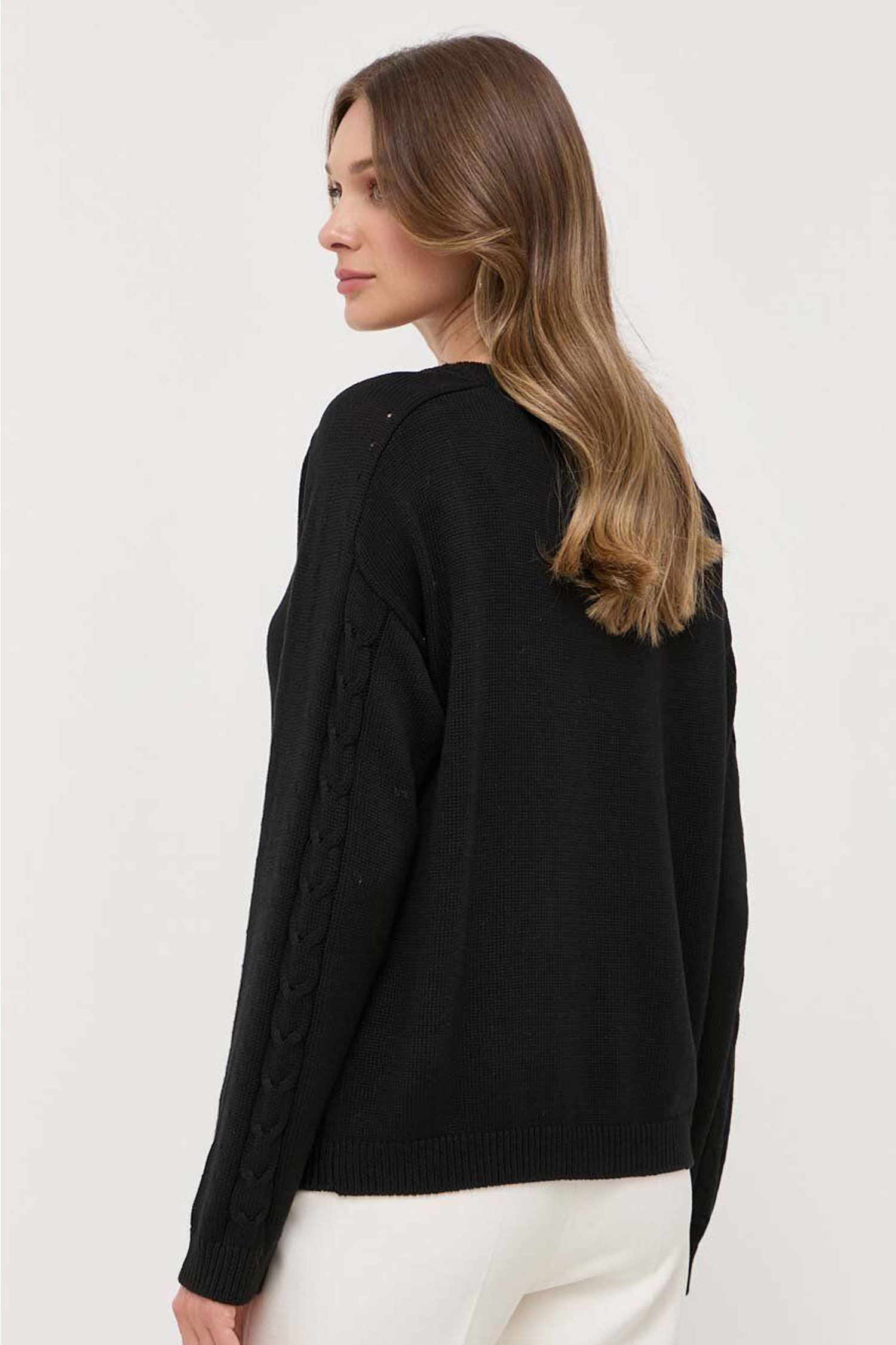 Жіночий чорний светр Guess W3YR14.Z2Y41;JBLK