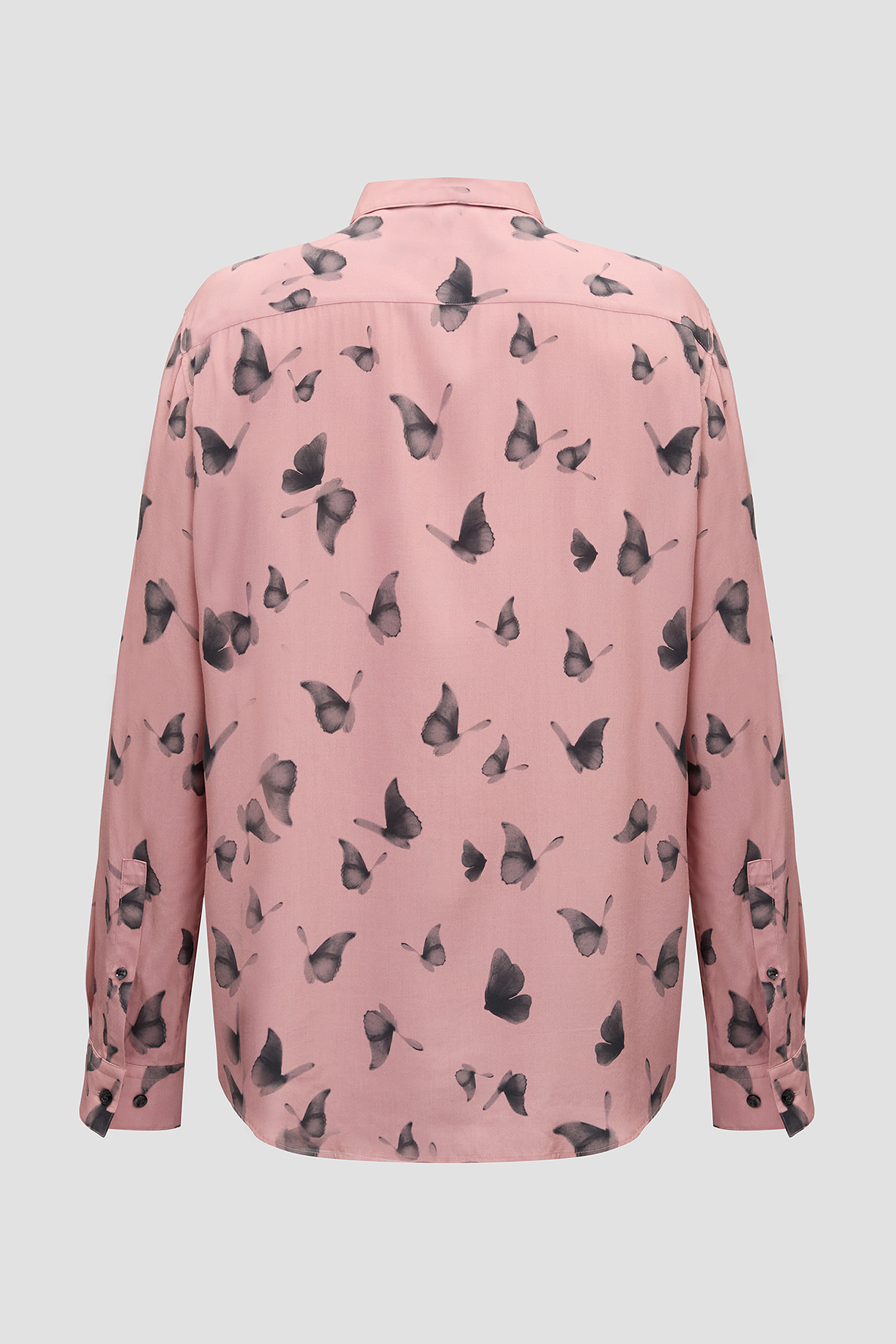 Мужская розовая рубашка с узором HUGO 50534247;695