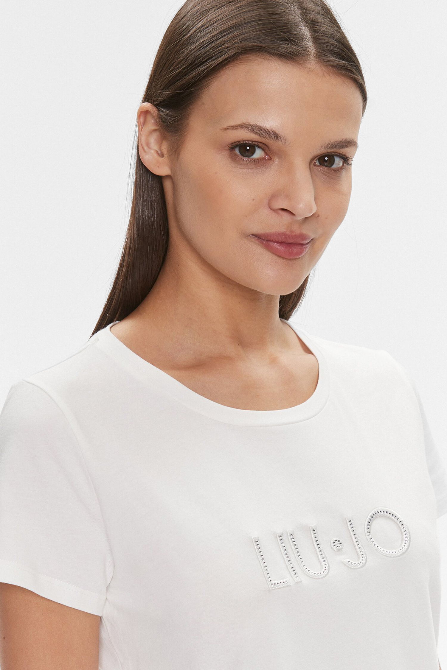 Женская белая футболка Liu Jo TA4136.JS003;R9291