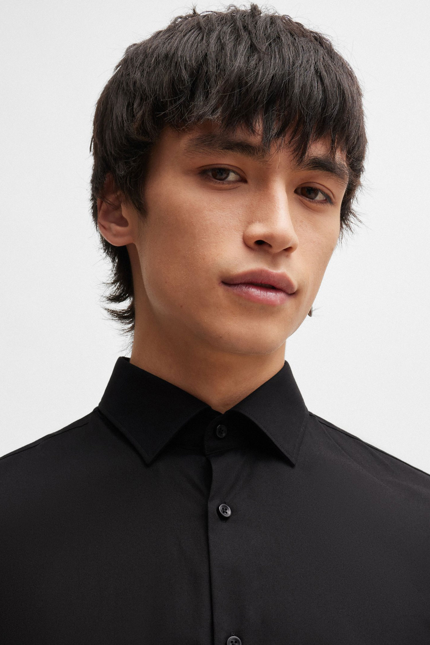 Чоловіча чорна сорочка HUGO 50289499;001