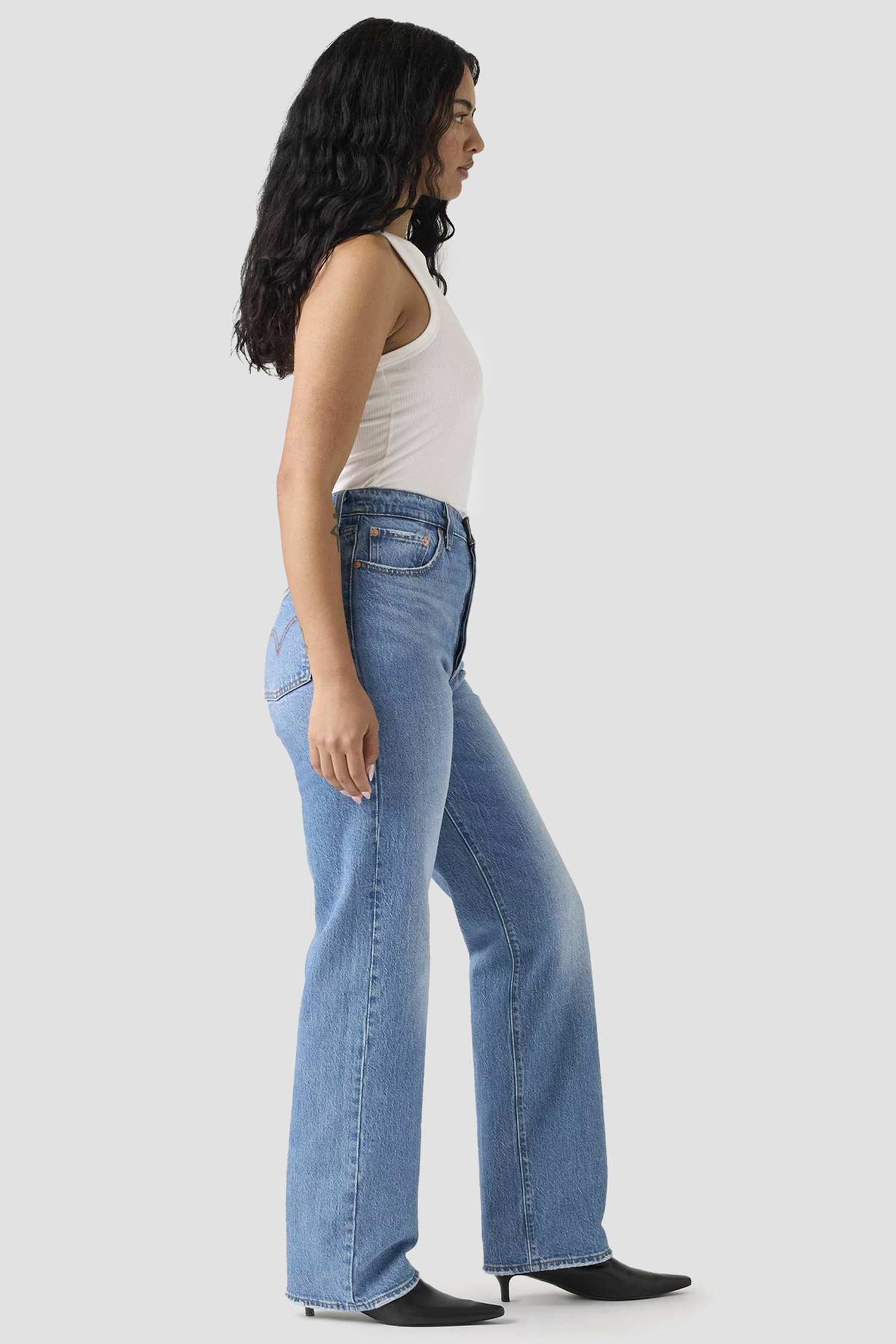 Женские голубые джинсы Ribcage Levi’s® 79078;0008