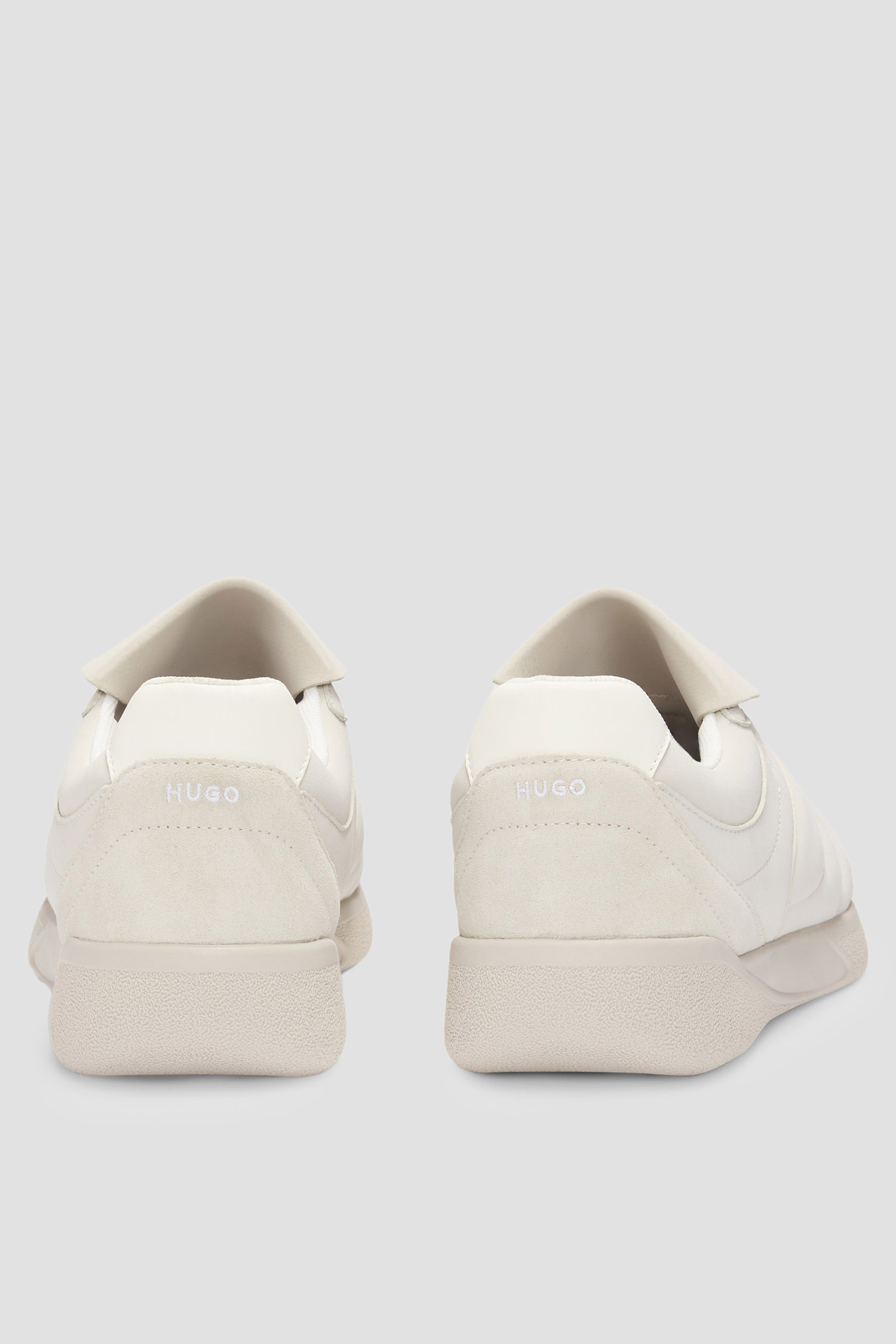 Чоловічі бежеві шкіряні снікерси HUGO 50536279;271