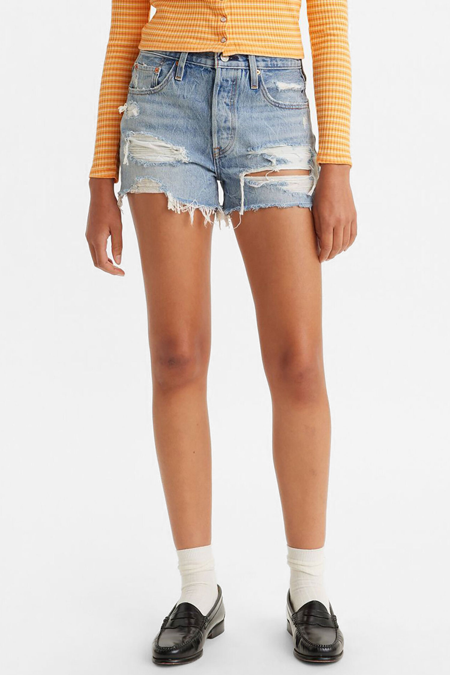Жіночі блакитні джинсові шорти 501® Original Fit High Rise Levi’s® 56327;0314