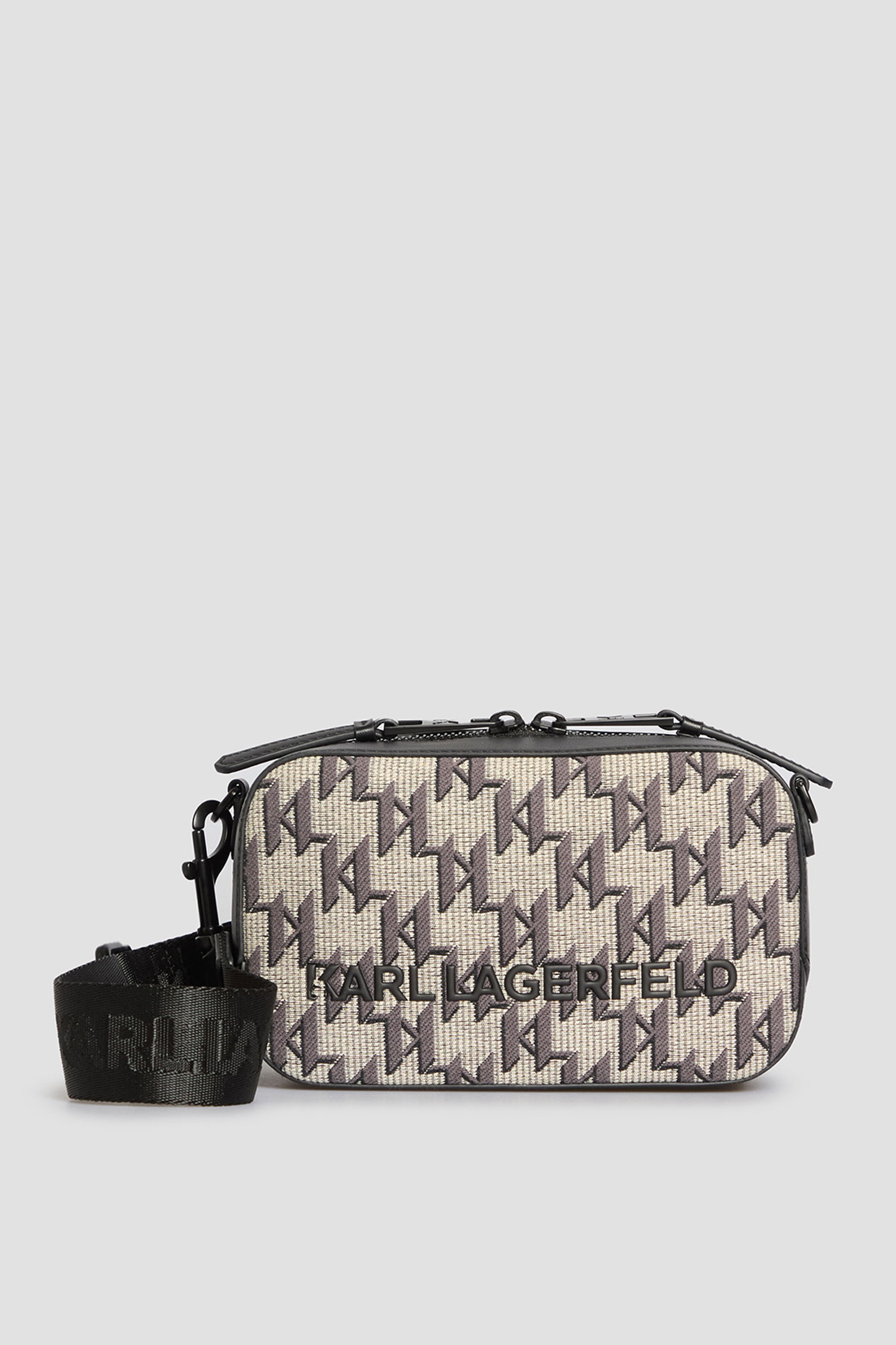 Мужская бежевая сумка с узором Karl Lagerfeld A2M30235;900