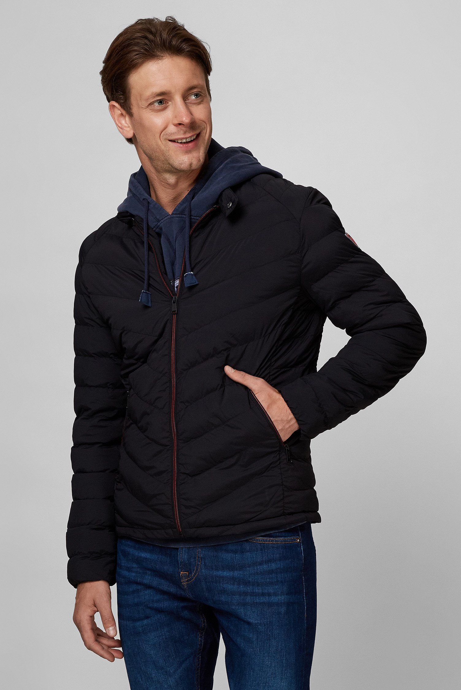 Мужская черная куртка Guess M1YL05.WDZF0;JBLK