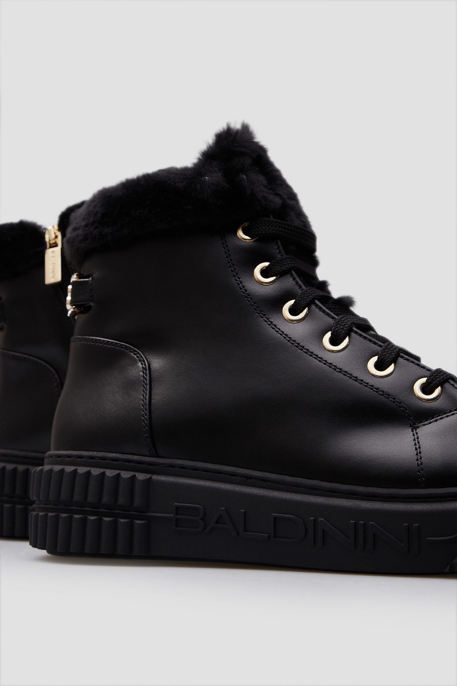 Жіночі чорні шкіряні хайтопи BALDININI D5B393A1VIMO;0000