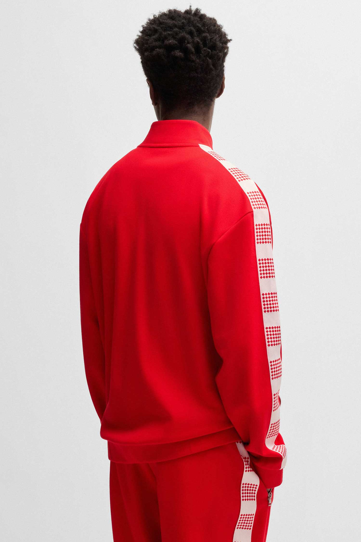 Мужская красная спортивная кофта HUGO 50531289;693