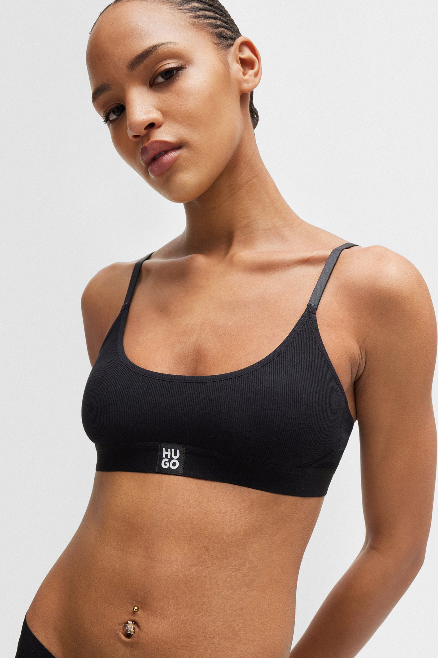 Женский черный бюстгальтер HUGO 50496811;002