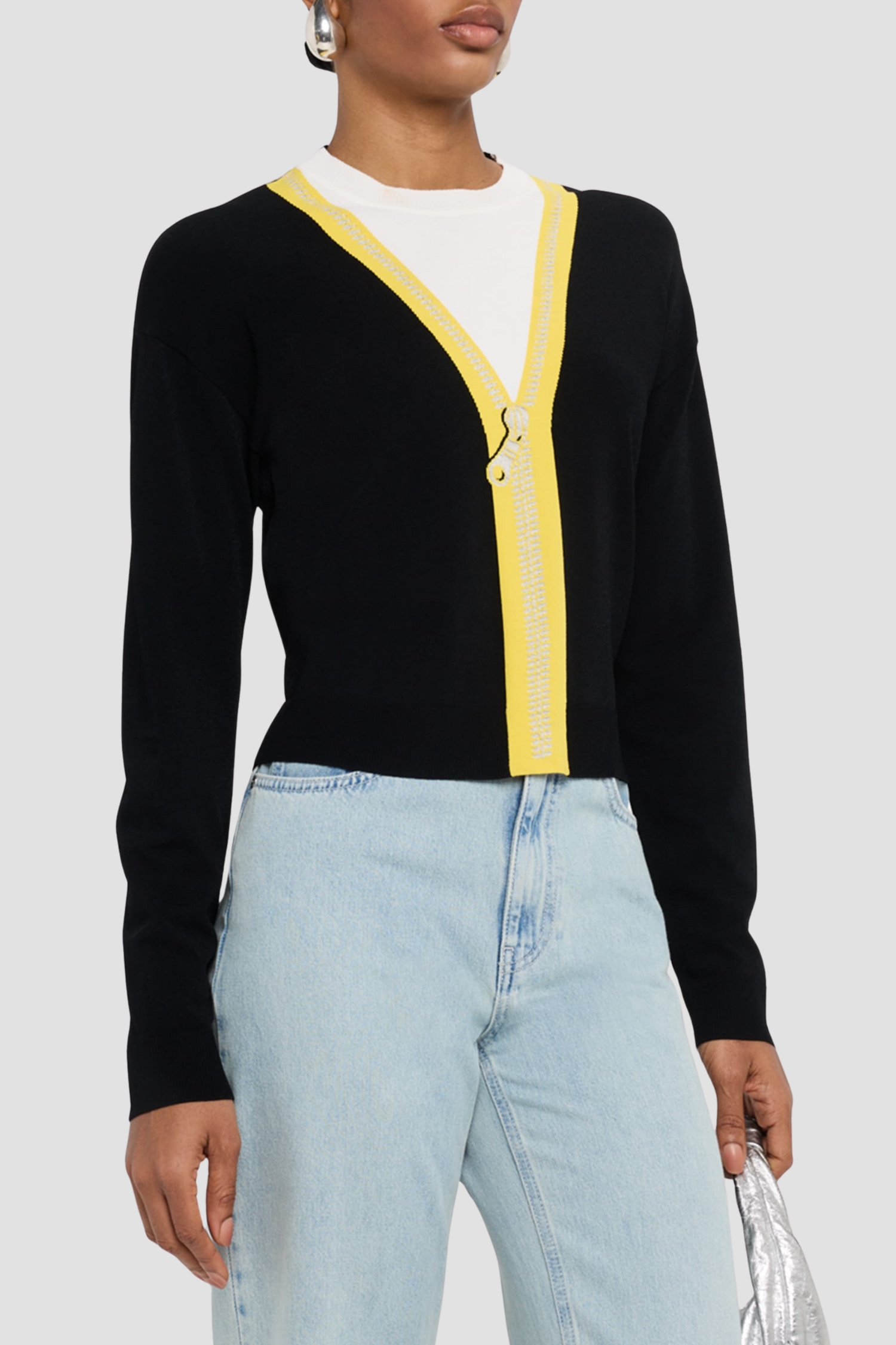 Жіночий чорний джемпер Moschino J0903.8201;2029