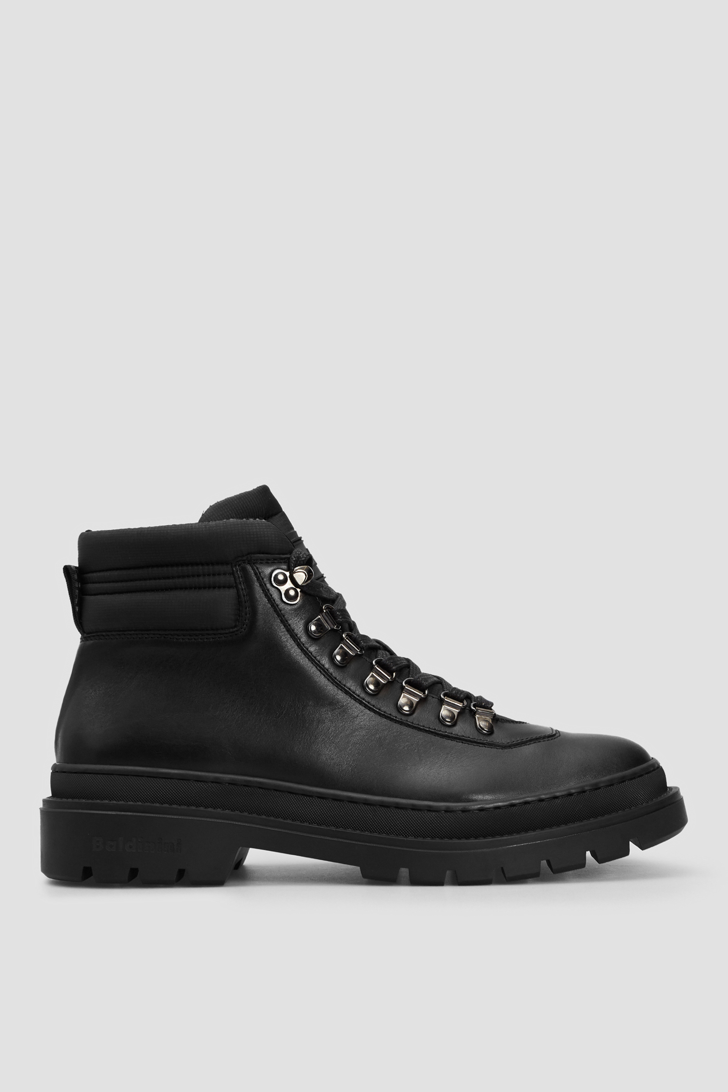 Мужские черные кожаные ботинки Baldinini U2B147MWPT;NENU