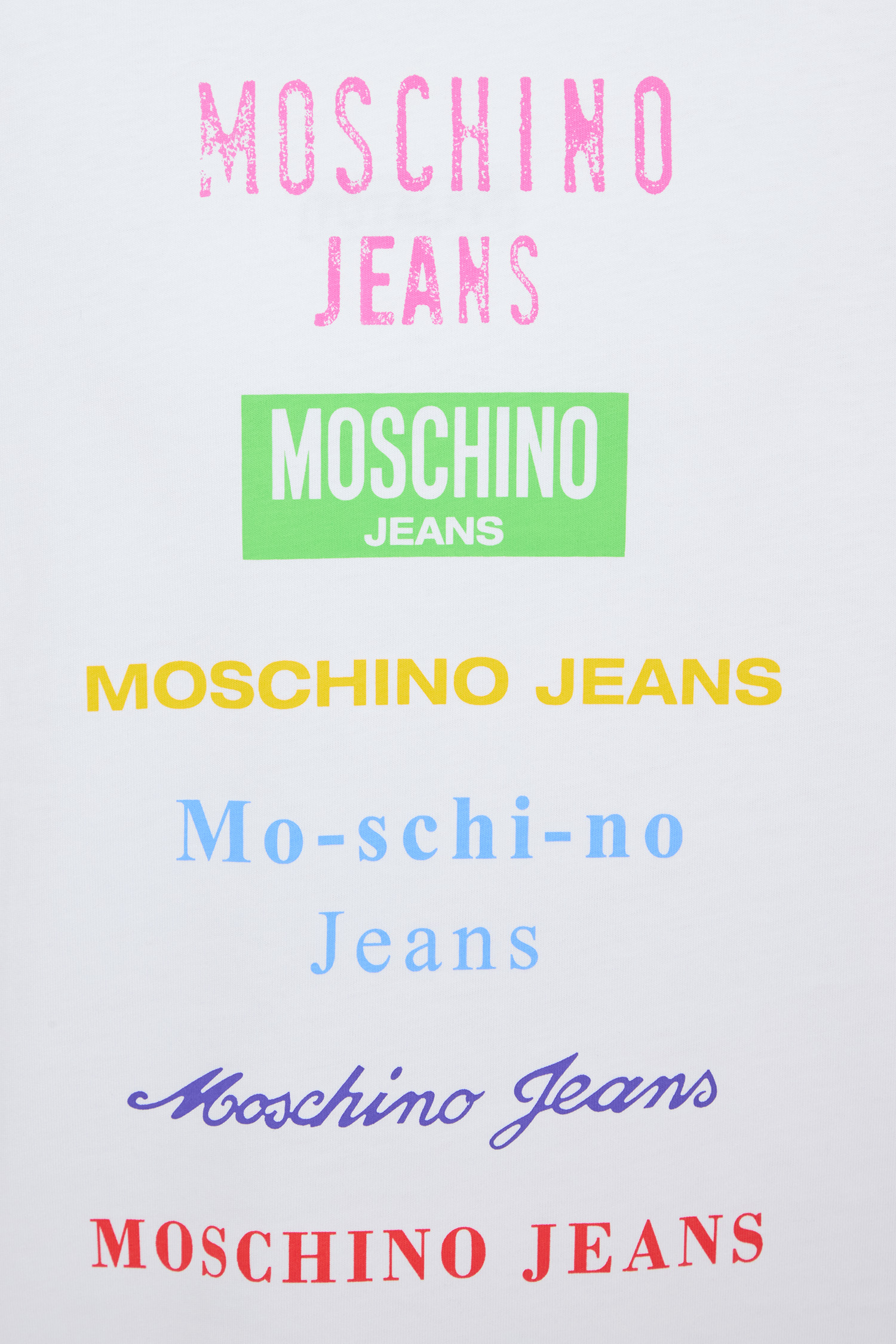 Женская белая футболка Moschino J0714.8236;5001