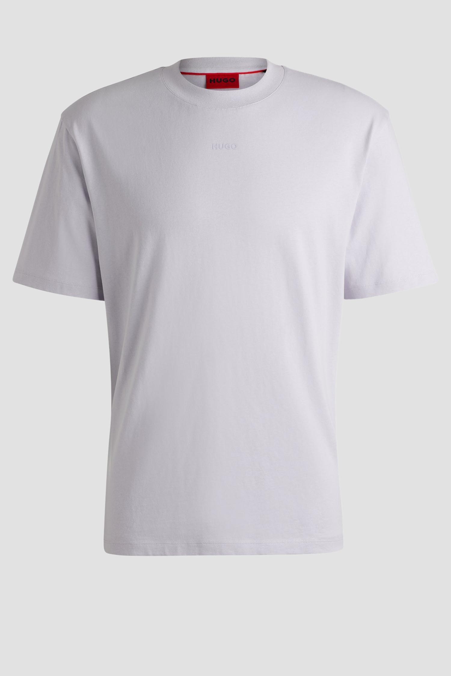 Мужская светло-серая футболка HUGO 50488330;537