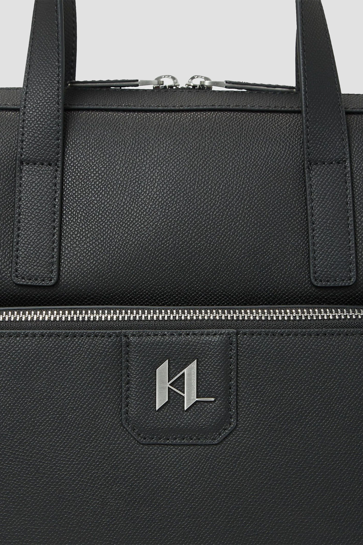 Мужская черная кожаная сумка для ноутбука Karl Lagerfeld A1M30098;999