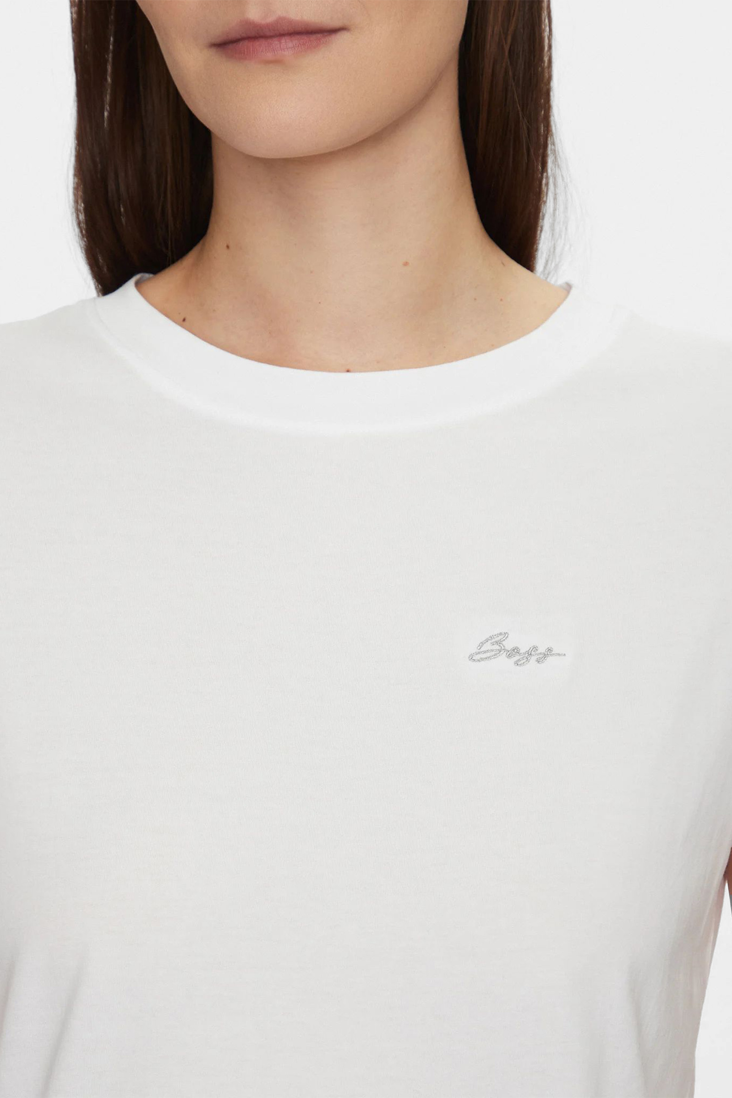 Жіноча біла футболка BOSS 50536628;101