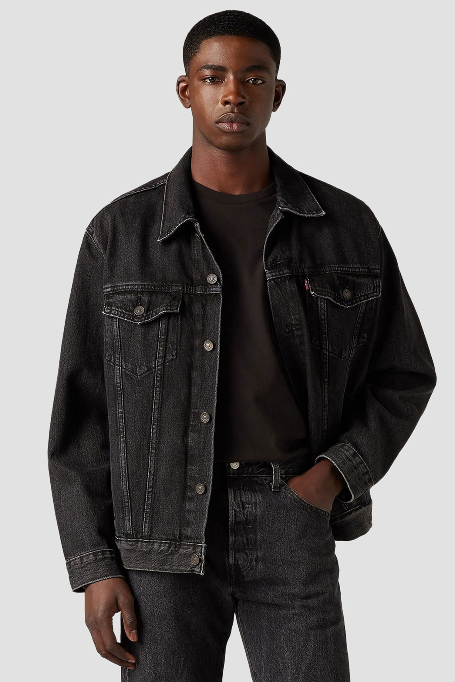 Чоловіча чорна джинсова куртка Levi’s® 72334;0584