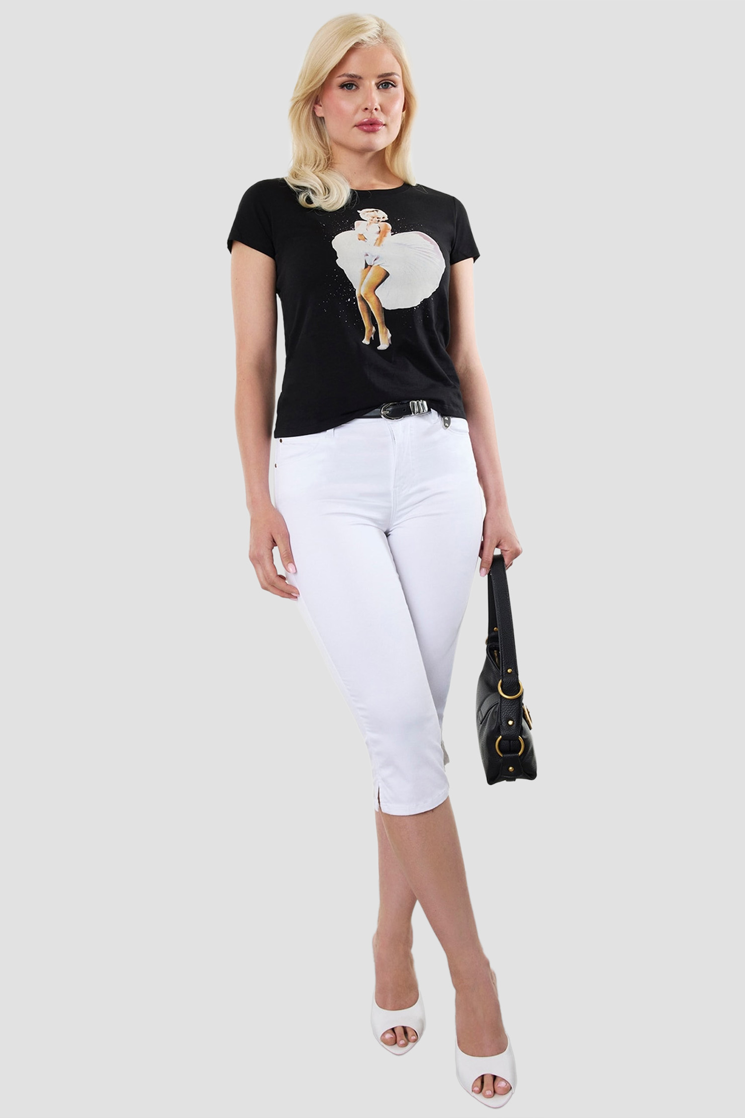 Жіноча чорна футболка Guess W6YI66.K6715;JBLK