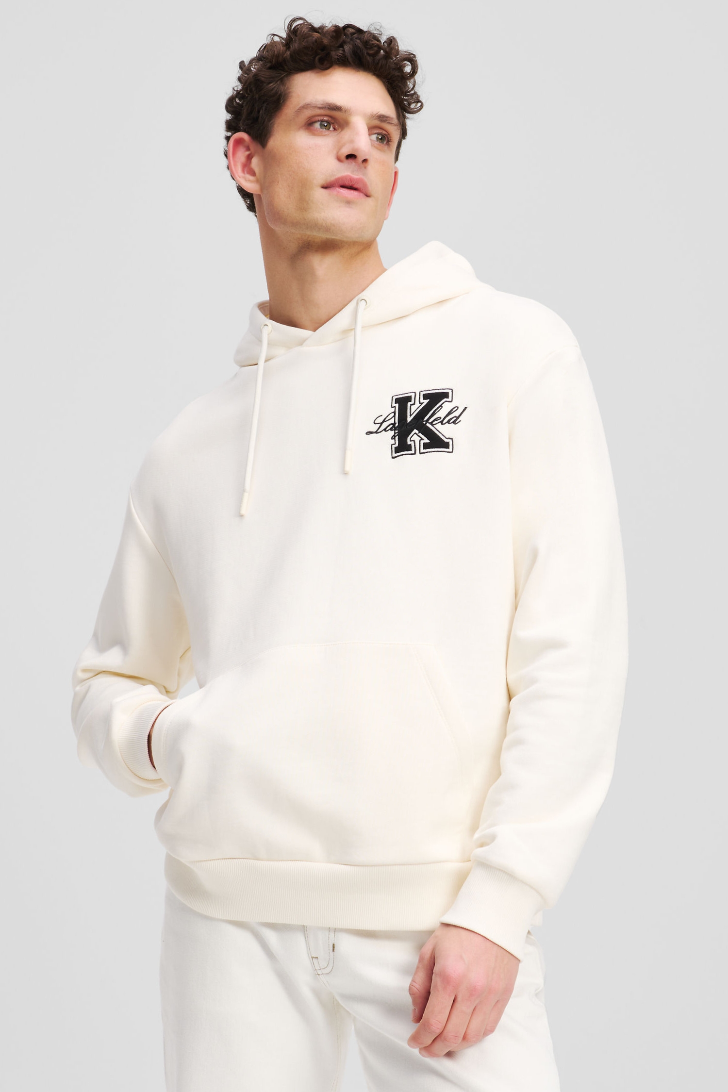 Чоловіче біле худі Karl Lagerfeld 552906.705127;60