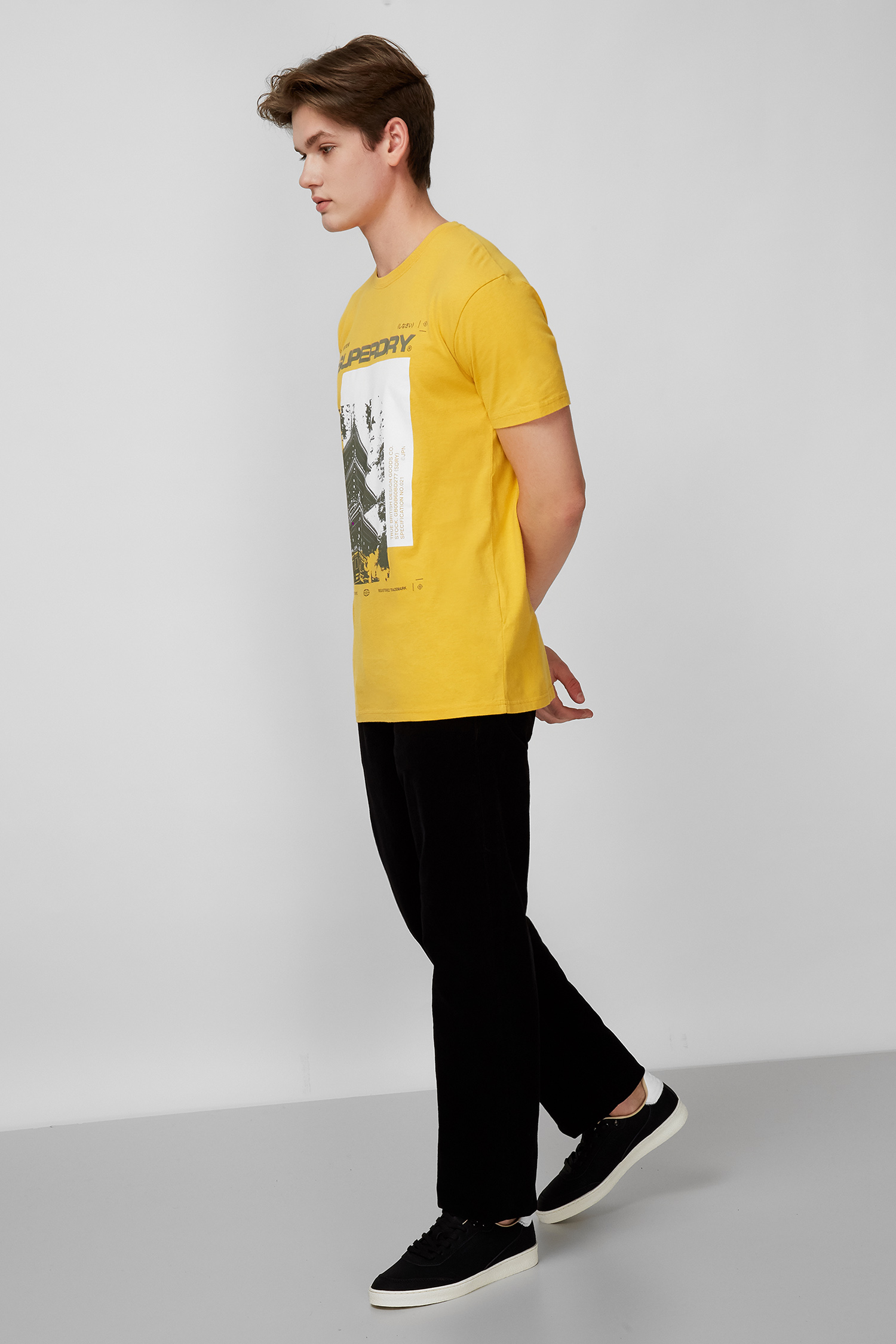 Желтая футболка для парней SuperDry M1010170A;3GQ