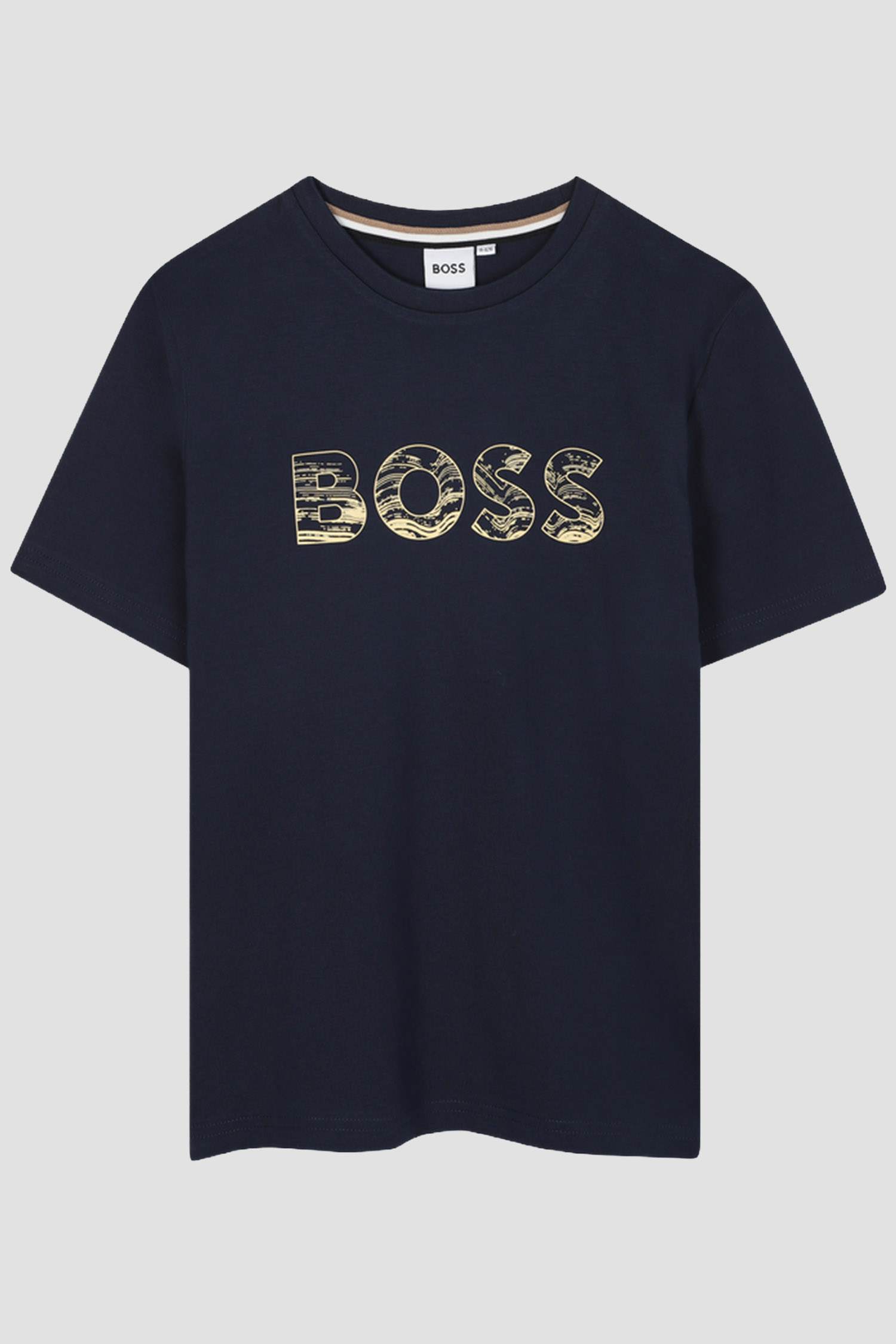 Дитяча темно-синя футболка BOSS kids J52358;849