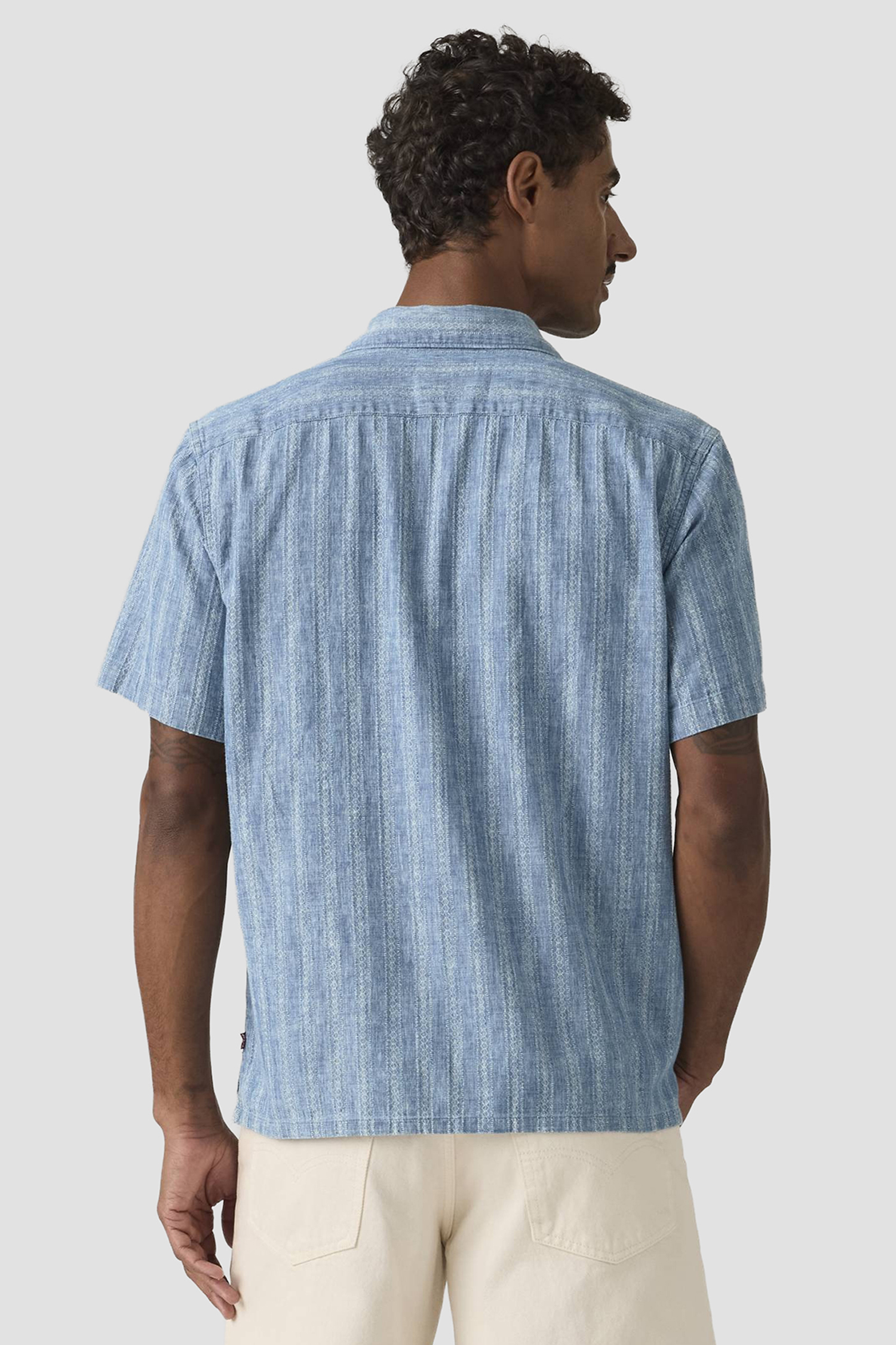 Мужская голубая рубашка в полоску Levi’s® 005H5;0000
