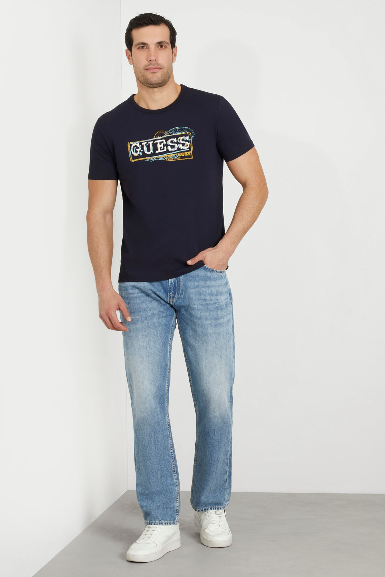 Чоловічі блакитні джинси Guess M4GA31.D5AY2;EXPE