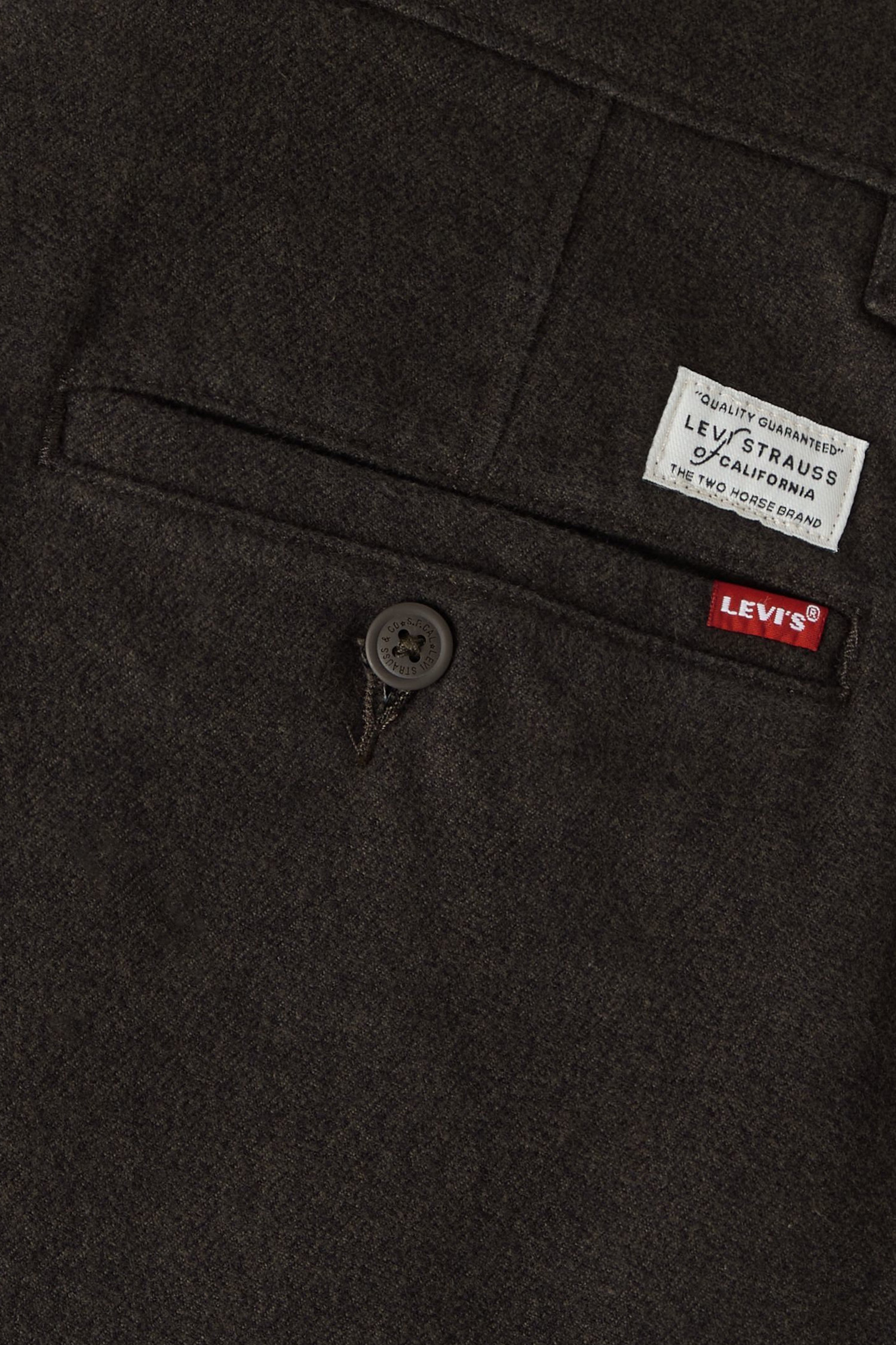 Мужские темно-коричневые брюки XX Chino Baggy Pleated Levi’s® 0081N;0001