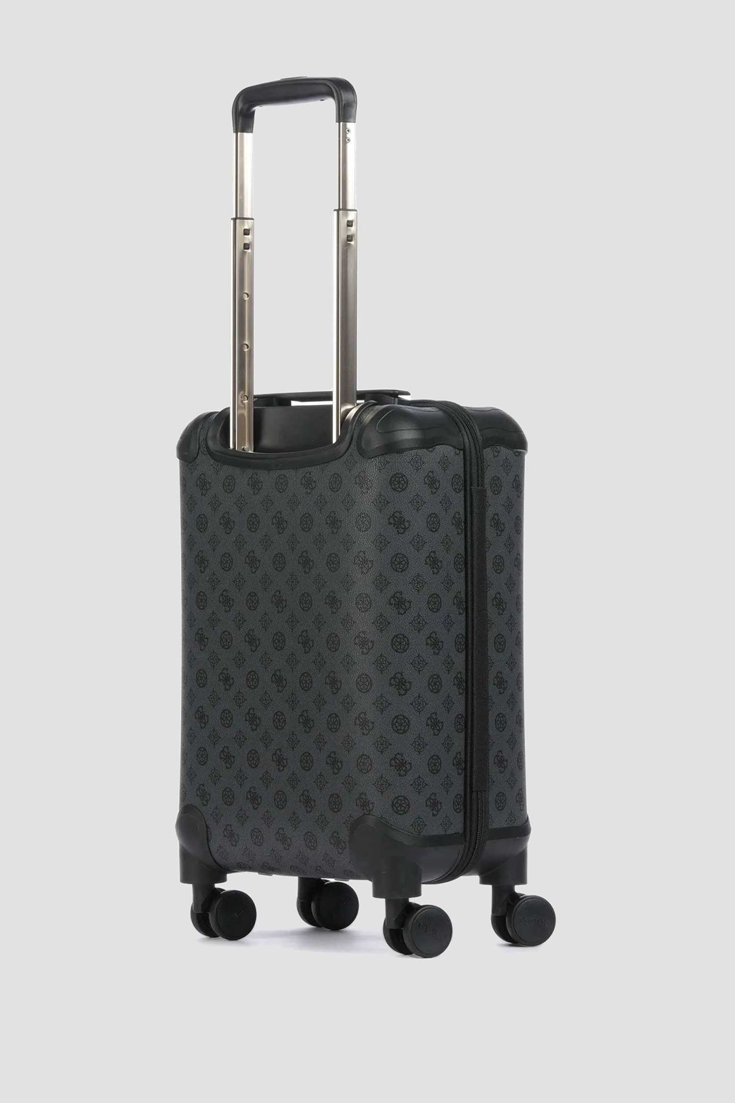 Темно-серый чемодан с узором Guess TWY745.29830;CHC