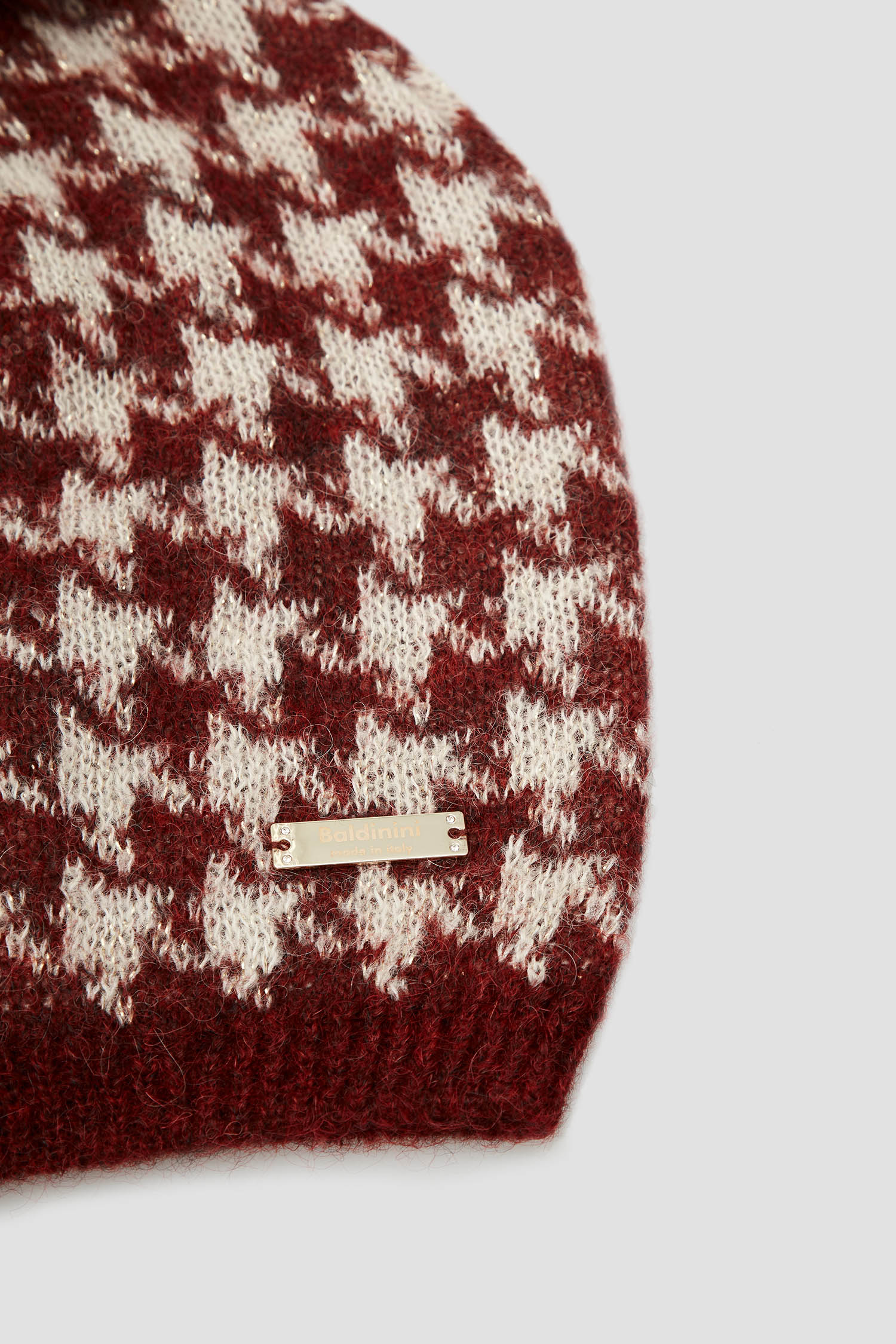 Жіноча вовняна шапка з візерунком BALDININI L2B005MSMO;PNBD