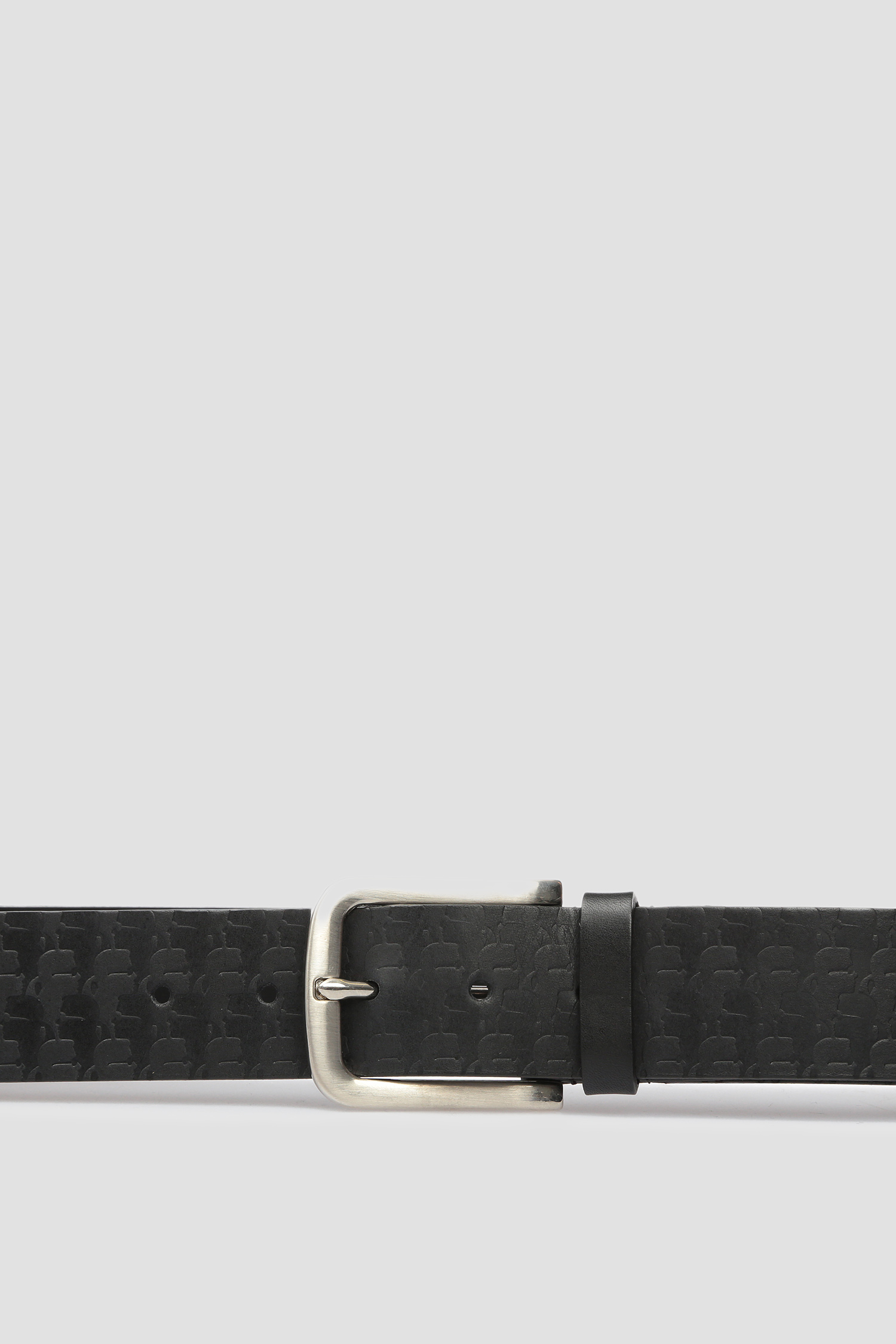 Мужской черный кожаный ремень Karl Lagerfeld 591459.815300;990