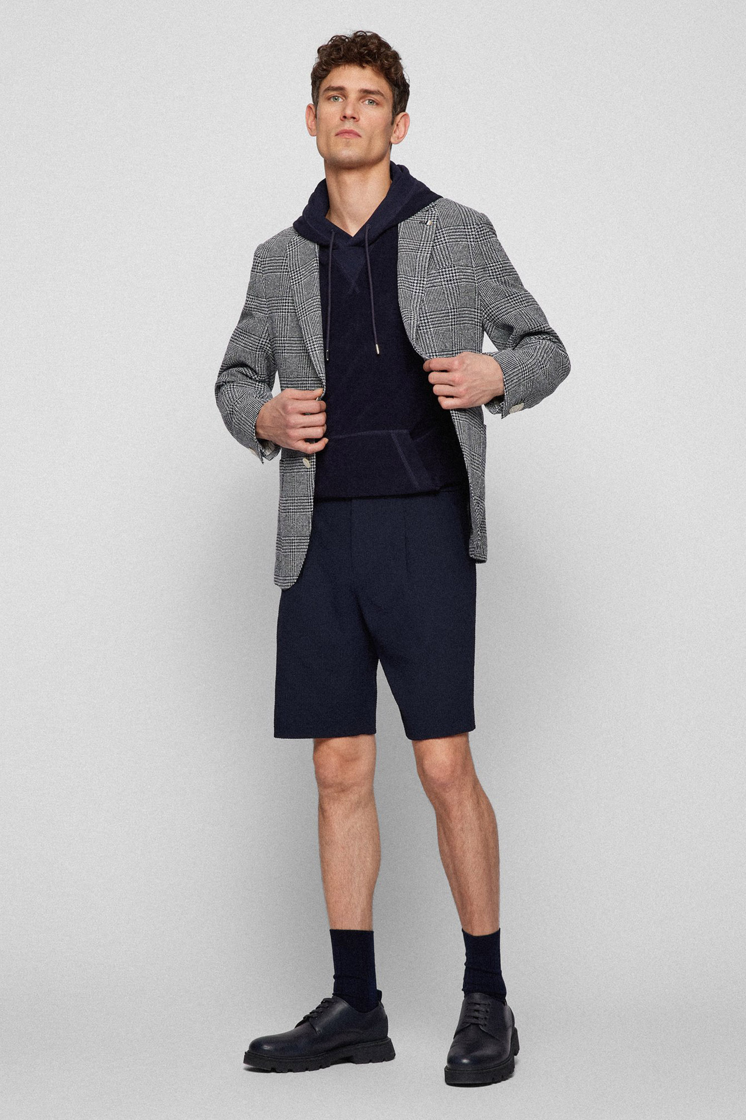 Чоловічий картатий блейзер BOSS 50473696;404