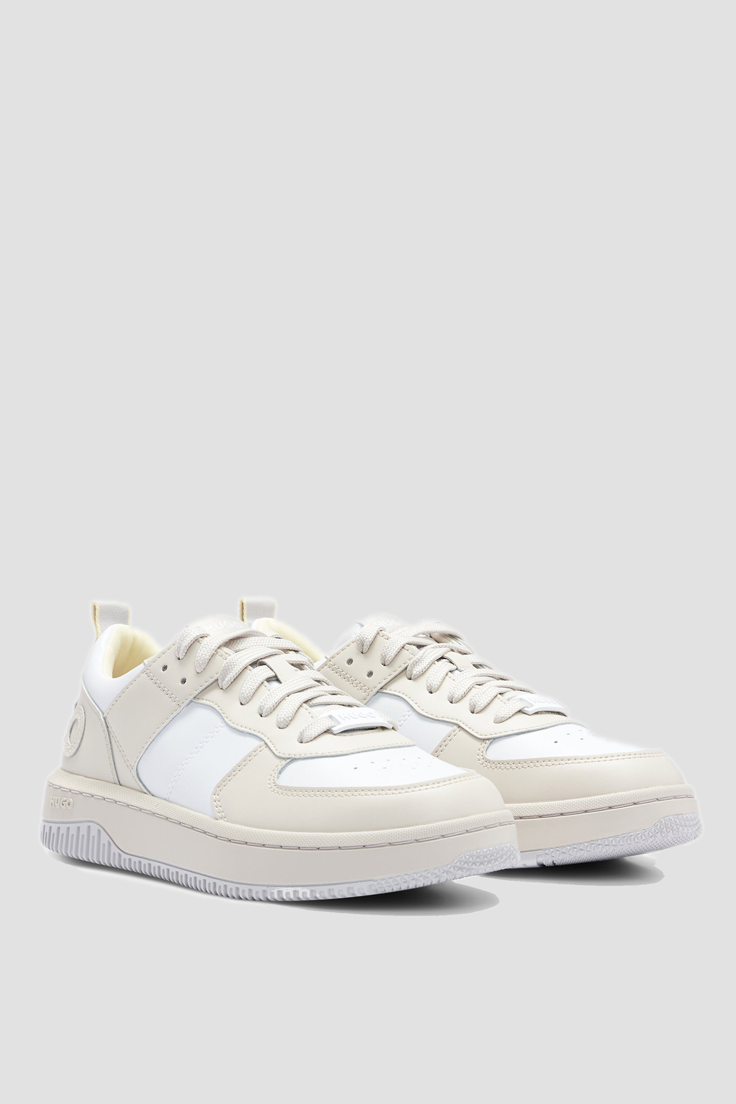 Жіночі білі шкіряні кросівки HUGO 50498537;281