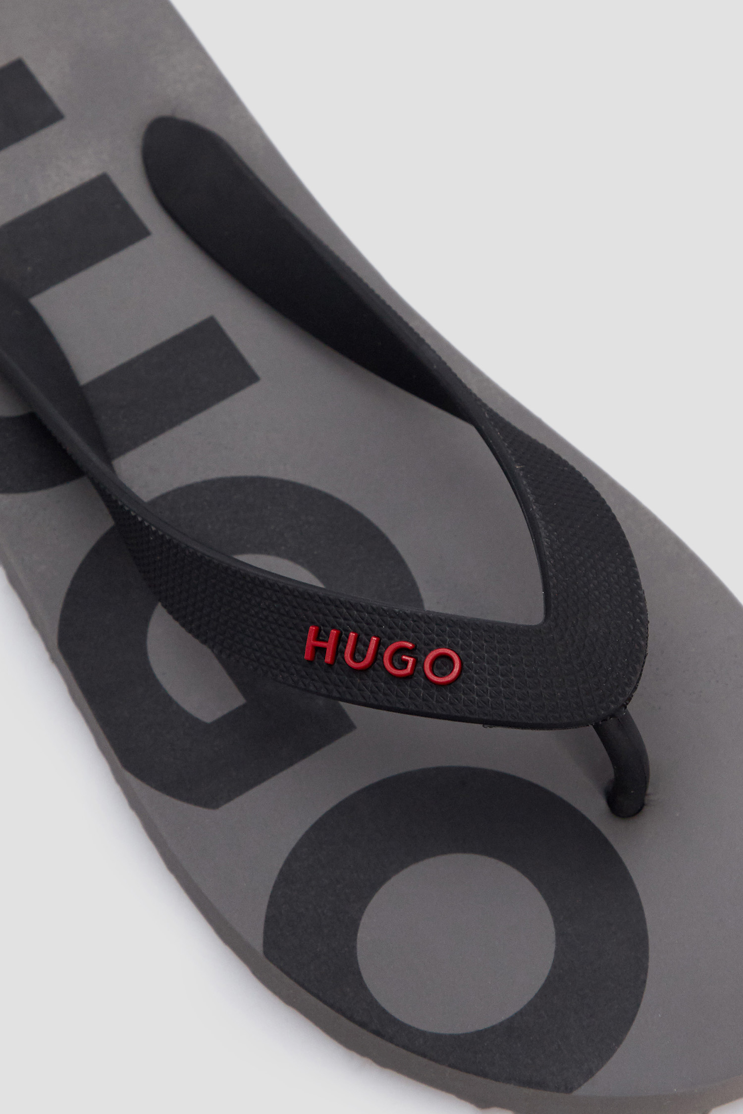 Мужские черные вьетнамки HUGO 50488935;022