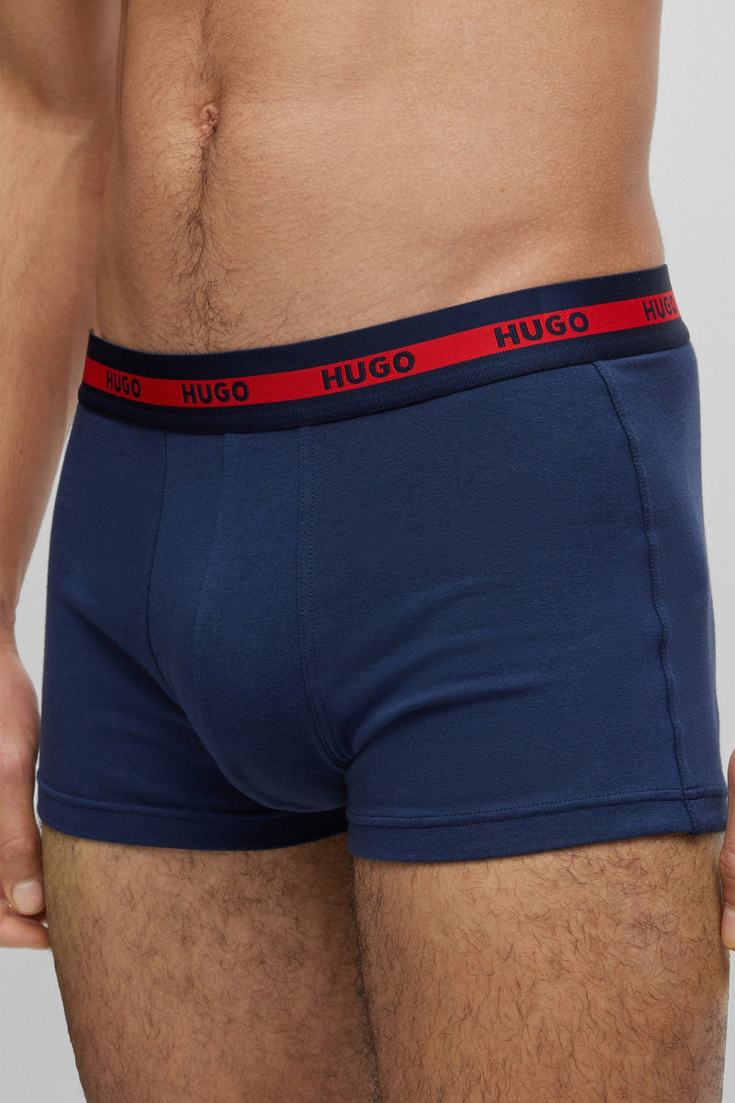 Чоловічі темно-сині боксери (3 шт) HUGO 50492375;411