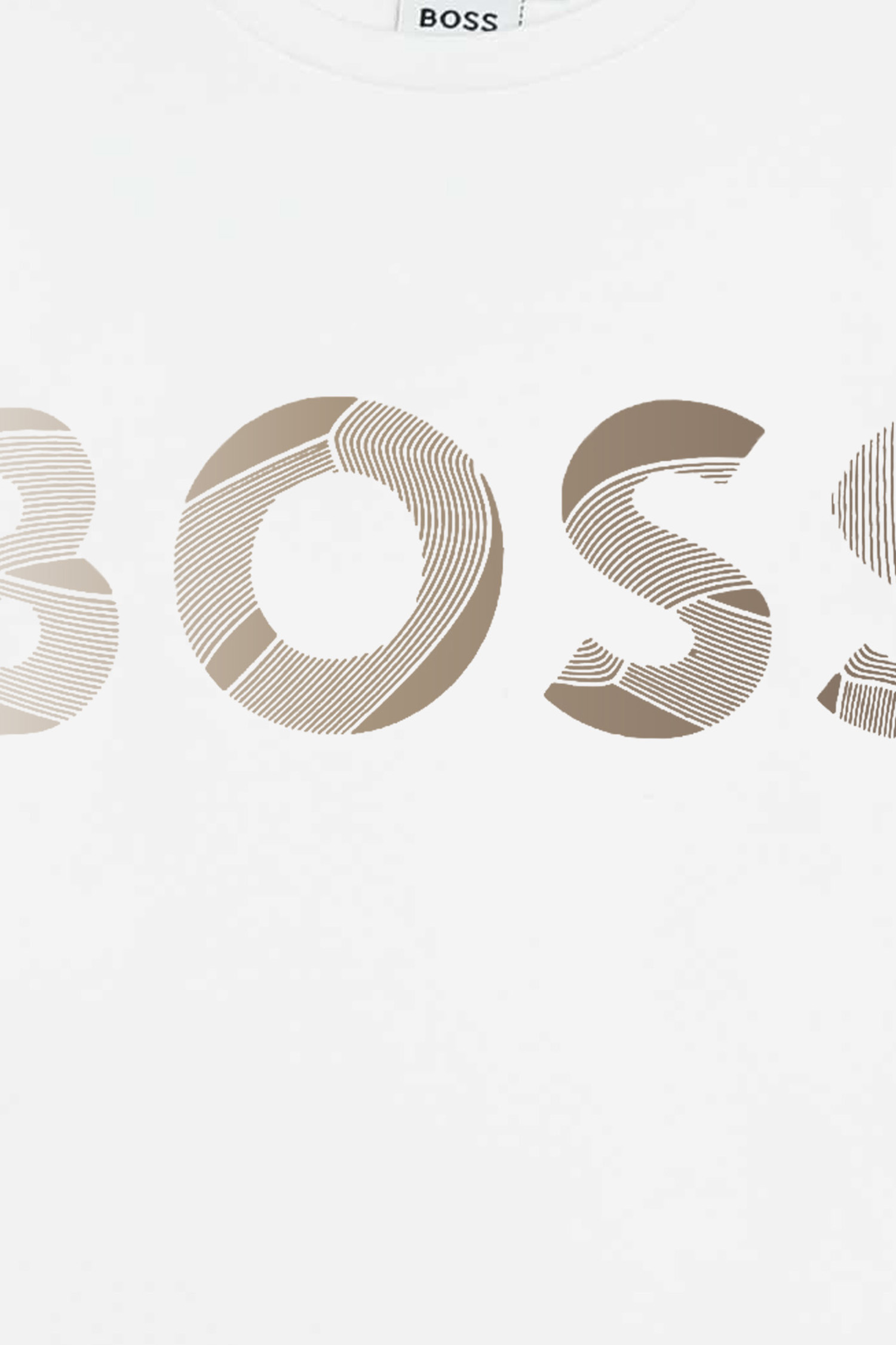 Дитячий білий лонгслів BOSS kids J15487;10P