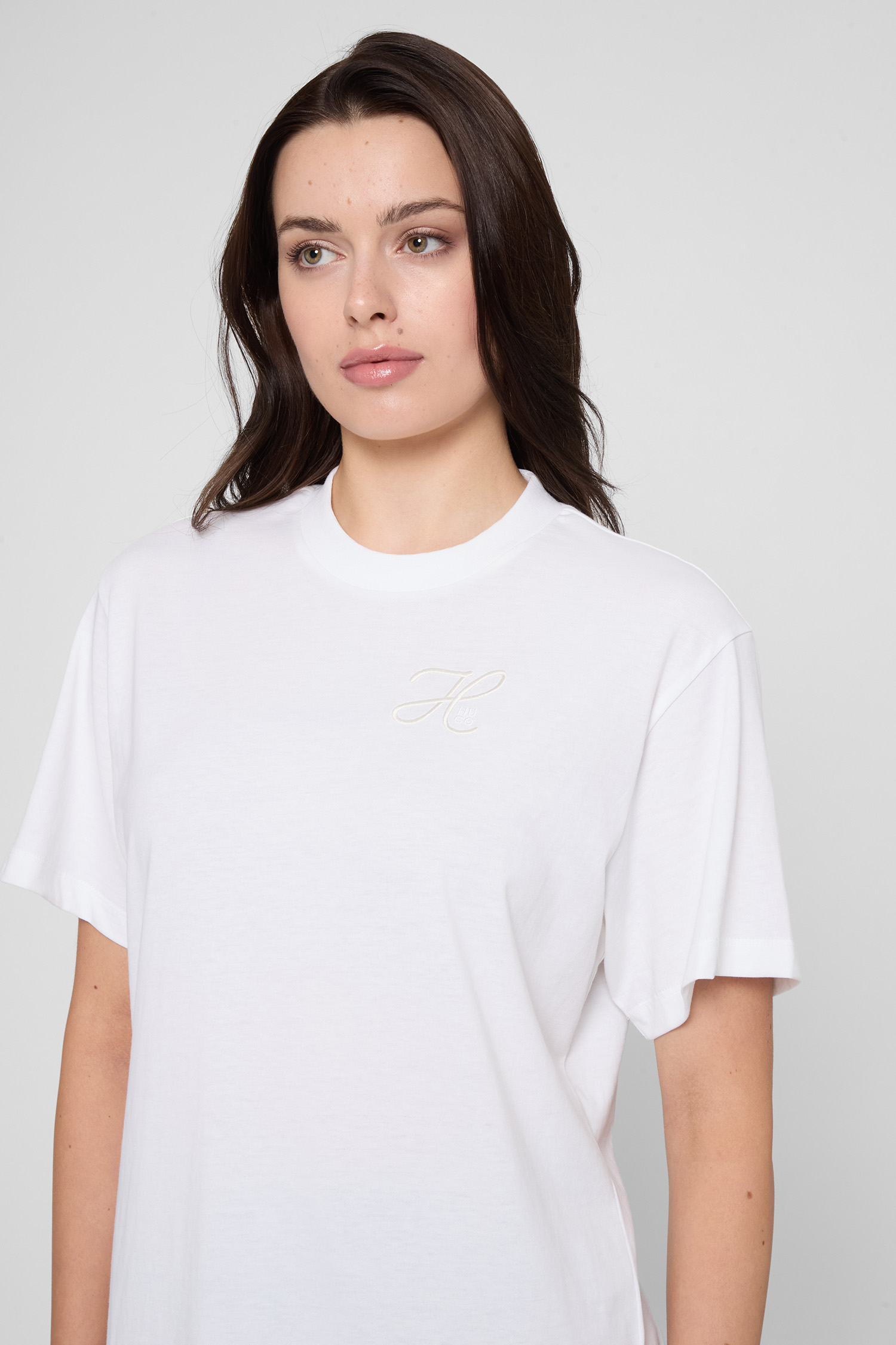 Жіноча біла футболка HUGO 50550901;100