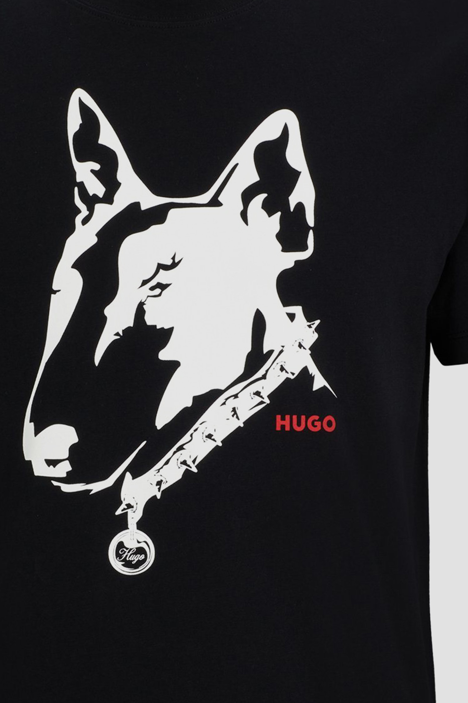 Чоловіча чорна футболка HUGO 50504916;001
