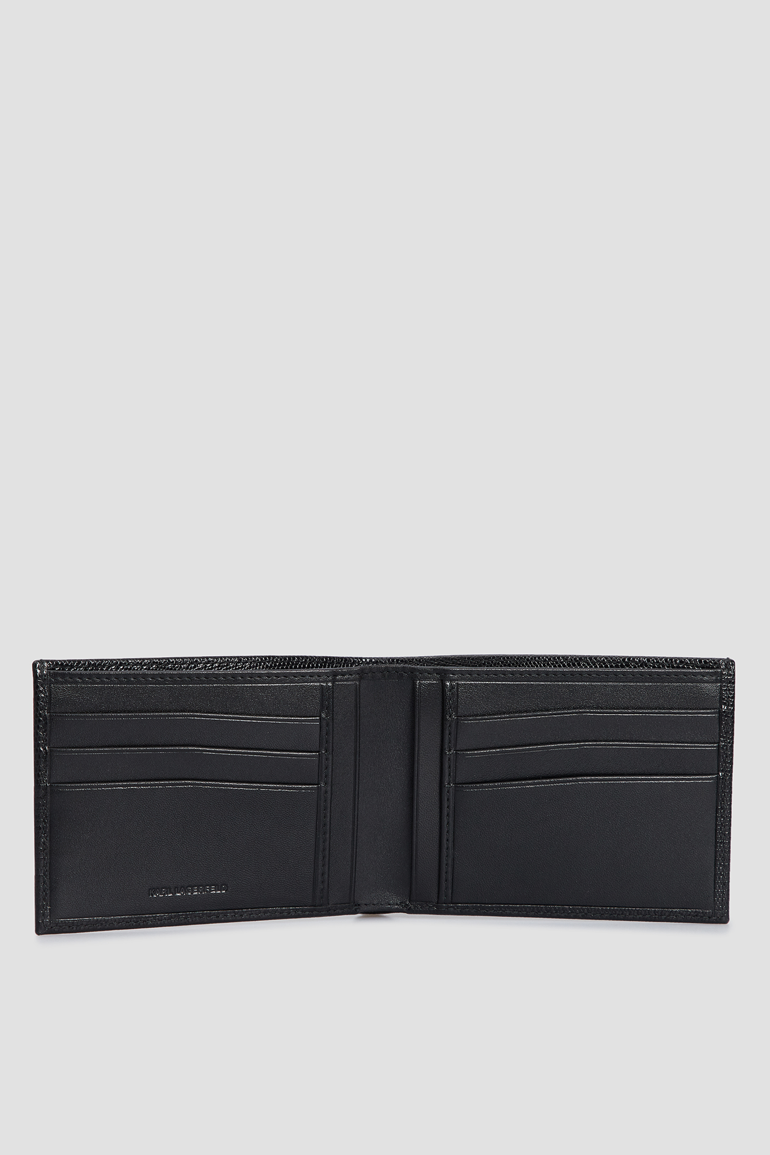 Чоловічий чорний шкіряний гаманець Karl Lagerfeld 532462.815413;990
