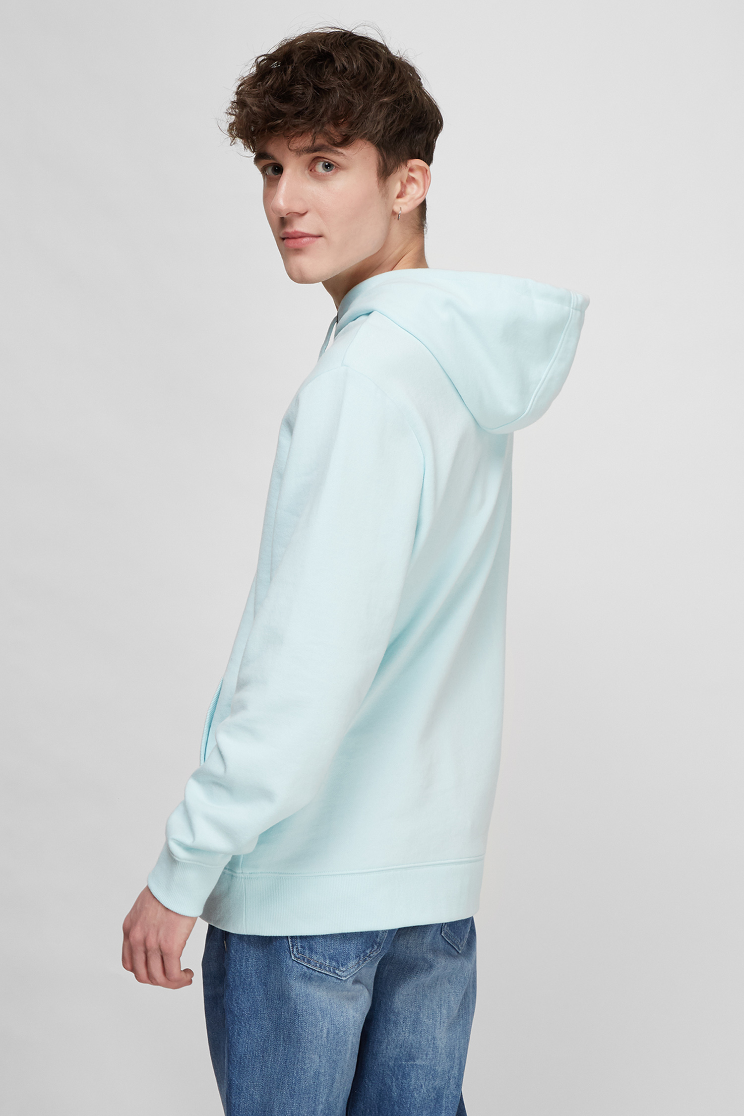 Мужское мятное худи Guess M0GQ03.R44Q7;G7GB