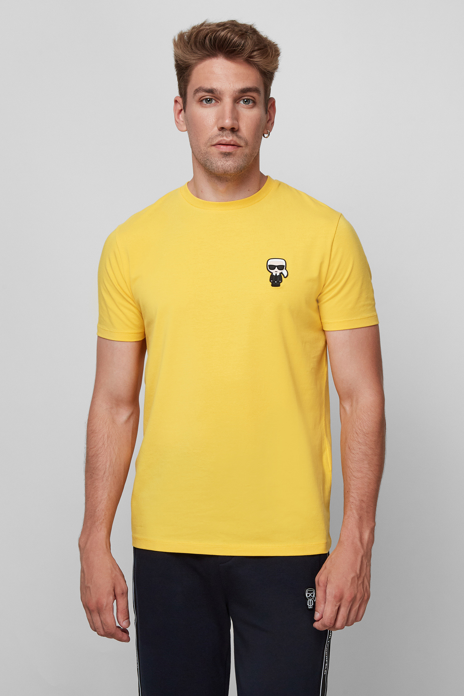 Чоловіча жовта футболка Karl Lagerfeld 512221.755027;140