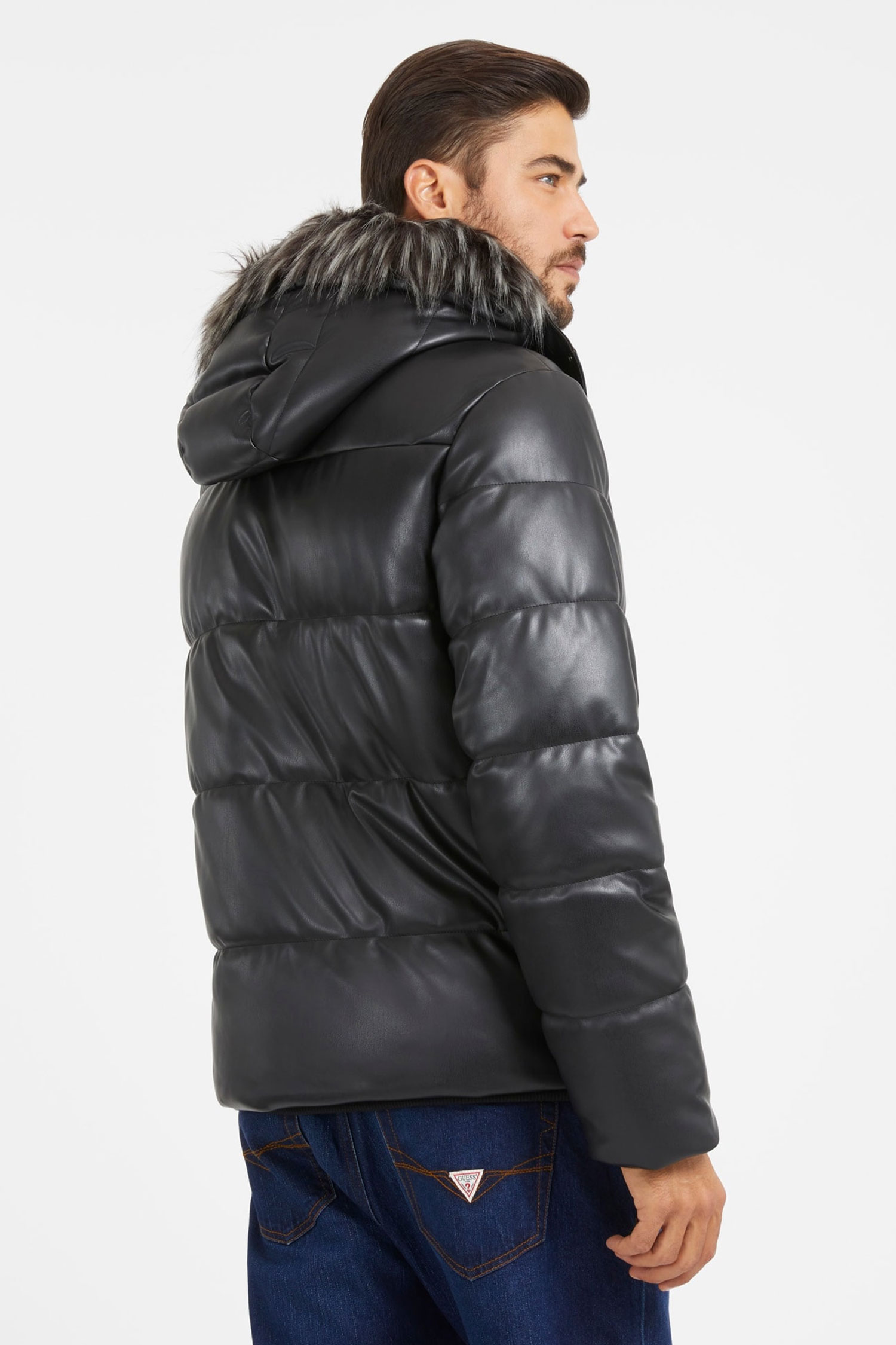 Мужская черная куртка Guess M3BL23.WFOZ0;JBLK