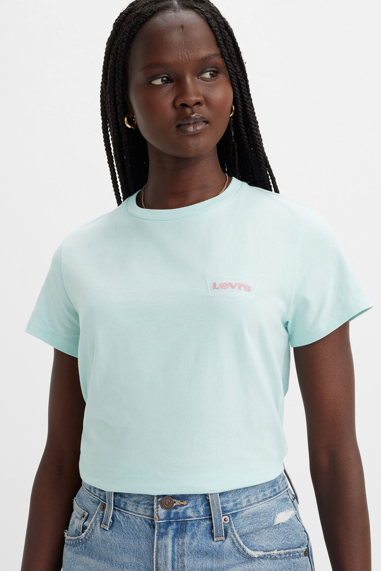 Женская голубая футболка Levi’s® 17369;2455