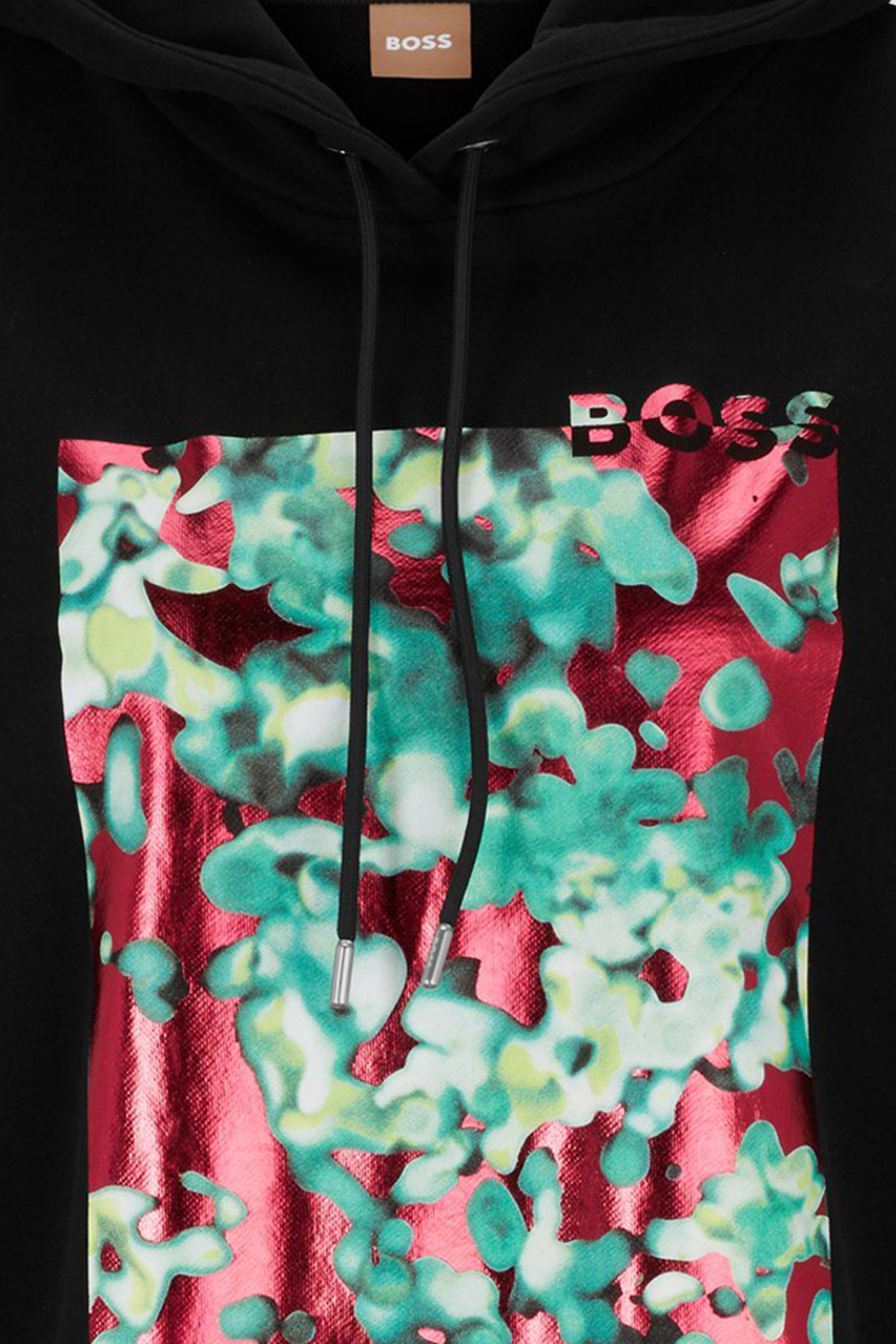 Женское черное худи BOSS 50500066;001