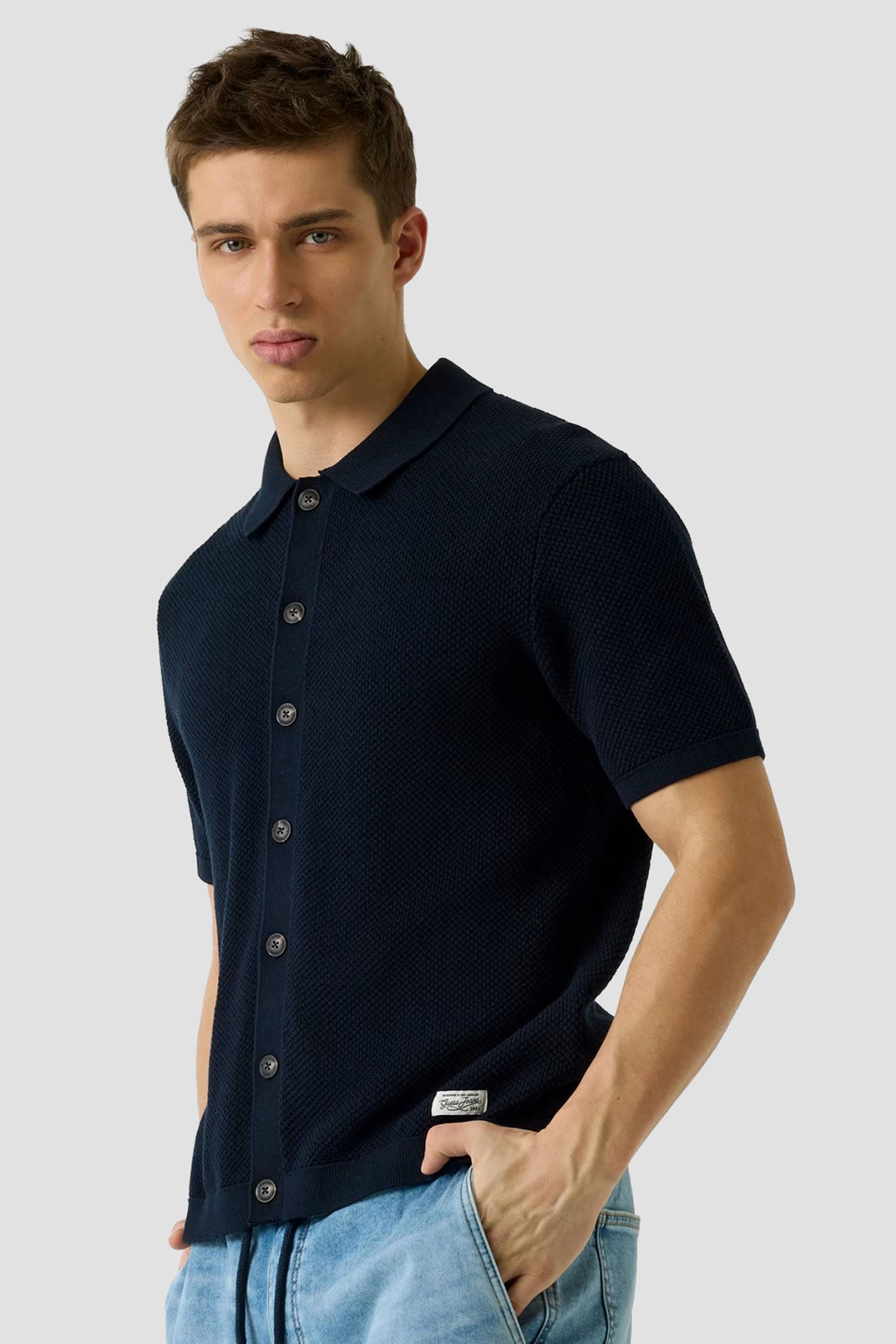 Мужской темно-синий кардиган Guess Jeans M6GRZ1.Z3HM1;A71W
