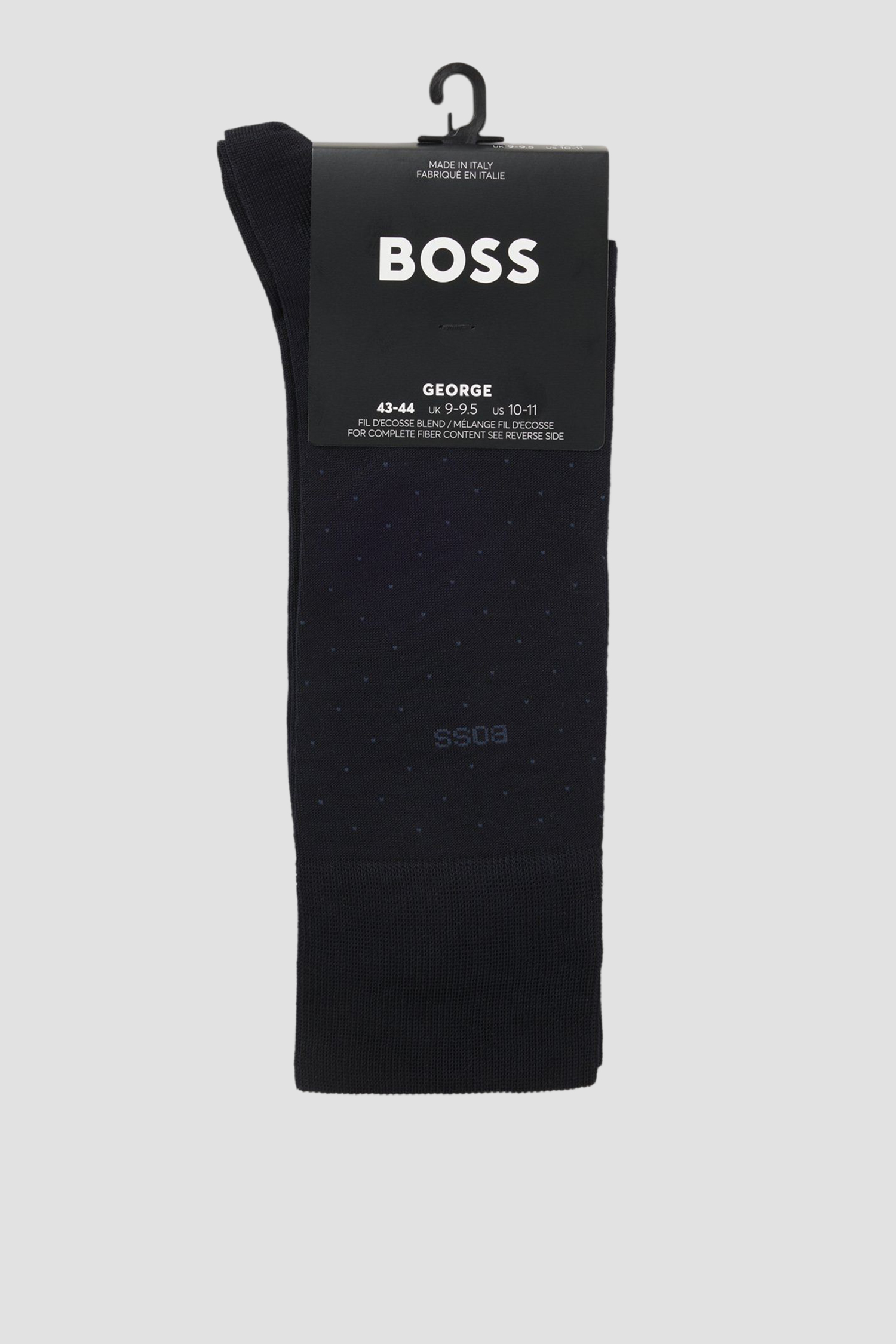 Мужские темно-синие носки в горошек BOSS 50469996;401