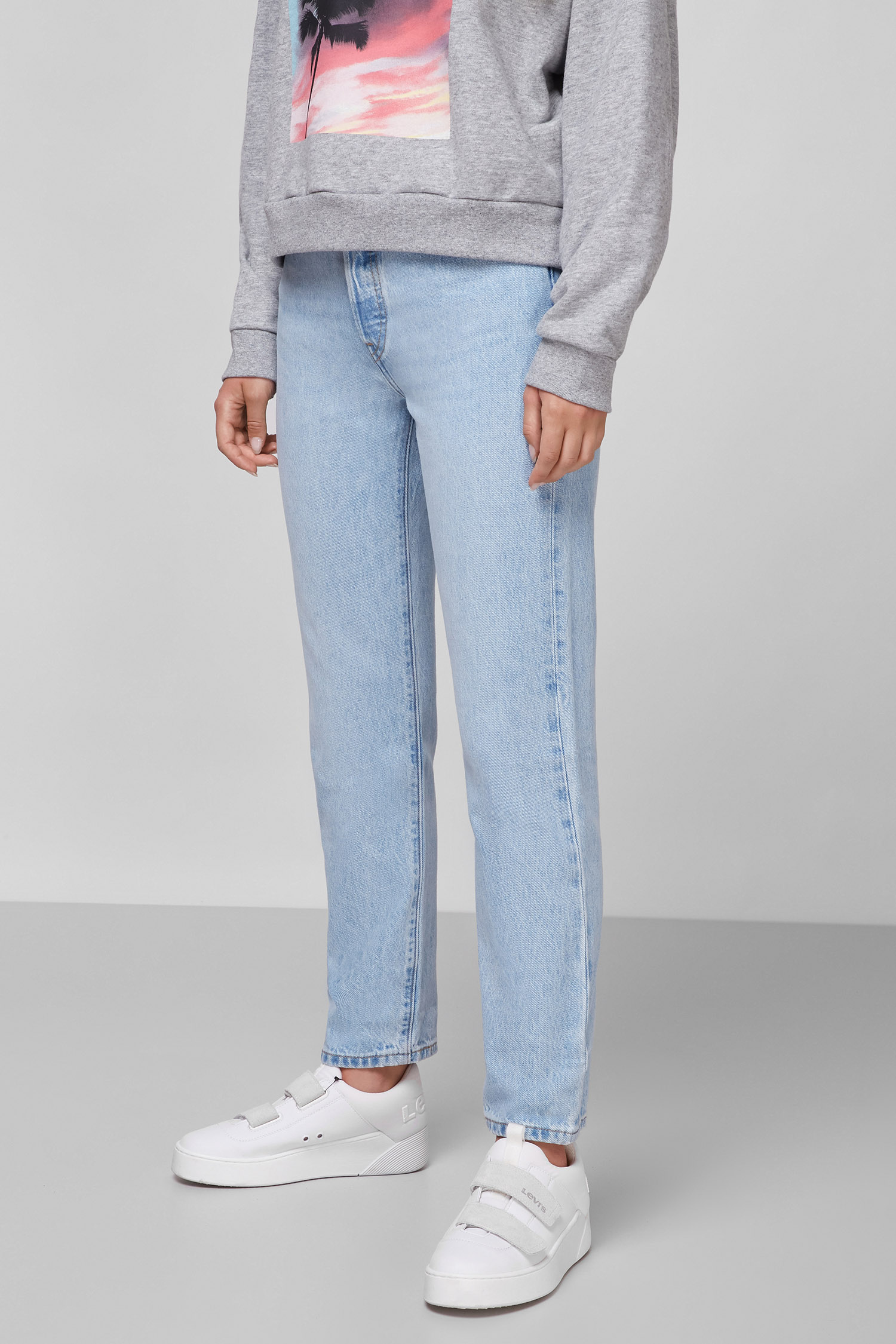 Женские голубые джинсы 501® Original Cropped Levi’s® 36200;0124