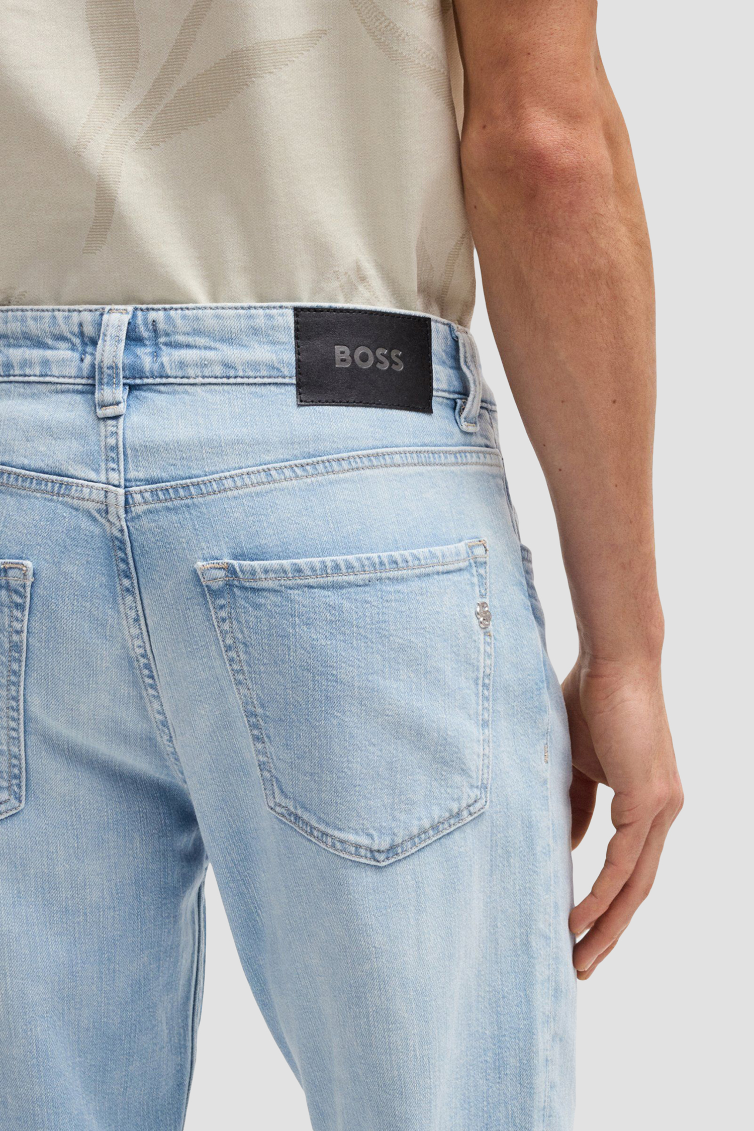 Мужские голубые джинсы BOSS 50538547;453