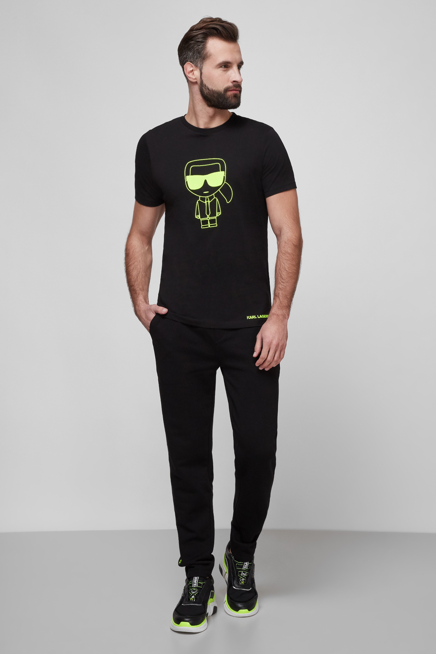 Мужская черная футболка Karl Lagerfeld 511224.755091;990
