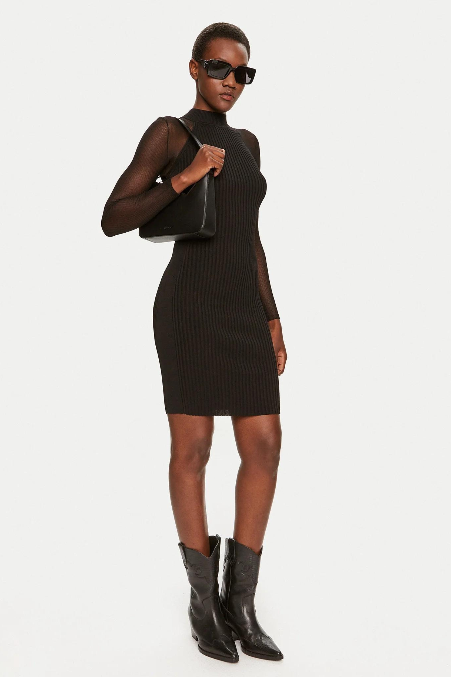 Жіноча чорна сукня HUGO 50518336;001